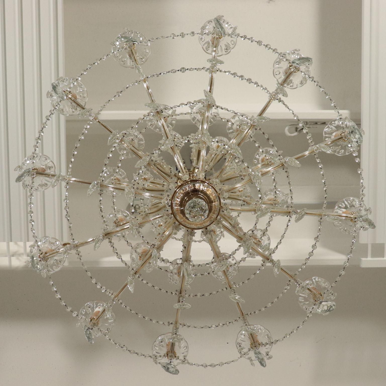 Chandelier in the Style of Maria Theresa Glass, Italy, 20th Century 8