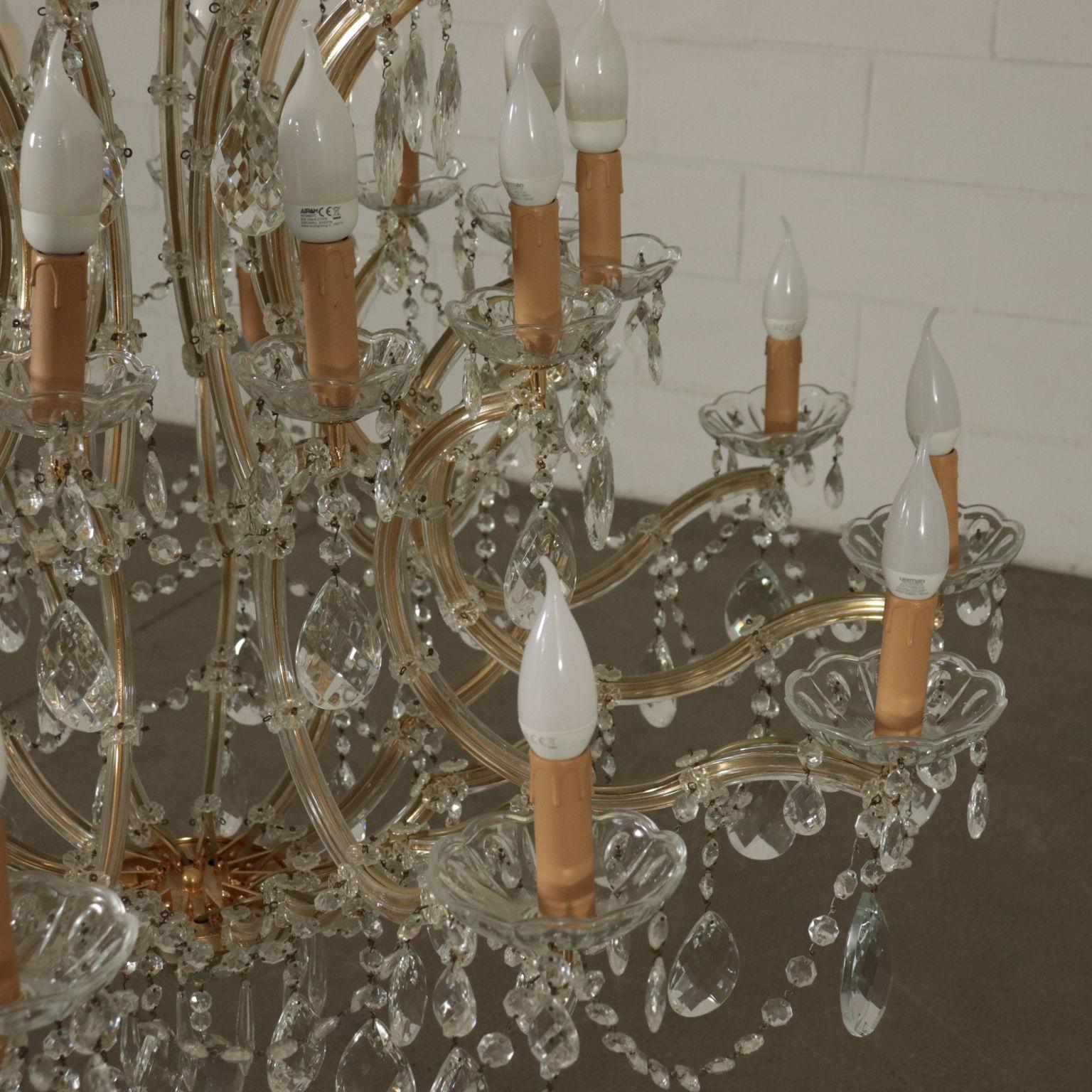 Chandelier in the Style of Maria Theresa Glass, Italy, 20th Century 2