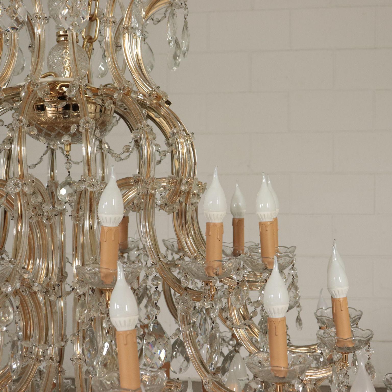 Chandelier in the Style of Maria Theresa Glass, Italy, 20th Century 2