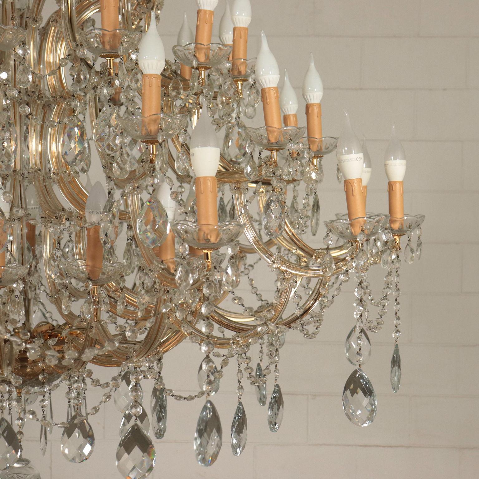 Chandelier in the Style of Maria Theresa Glass, Italy, 20th Century 3
