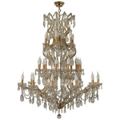 Chandelier in the Style of Maria Theresa Glass, Italy, 20th Century
