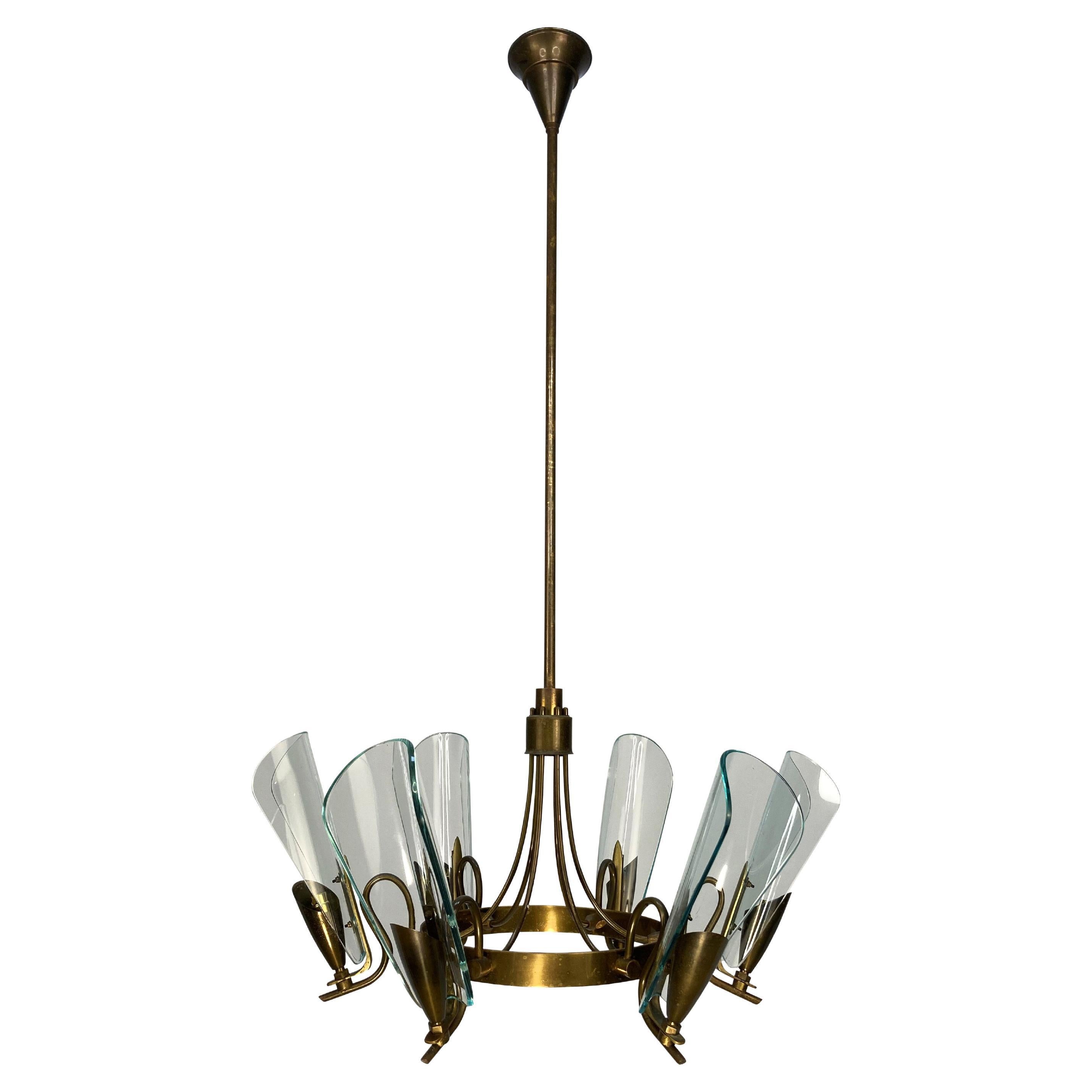 Lustre Max Ingrand pour Fontana Arte