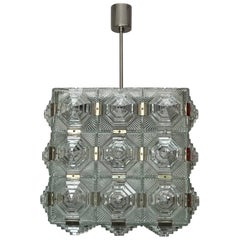 Chandelier Kamenicky Šenov Bohemian Glass