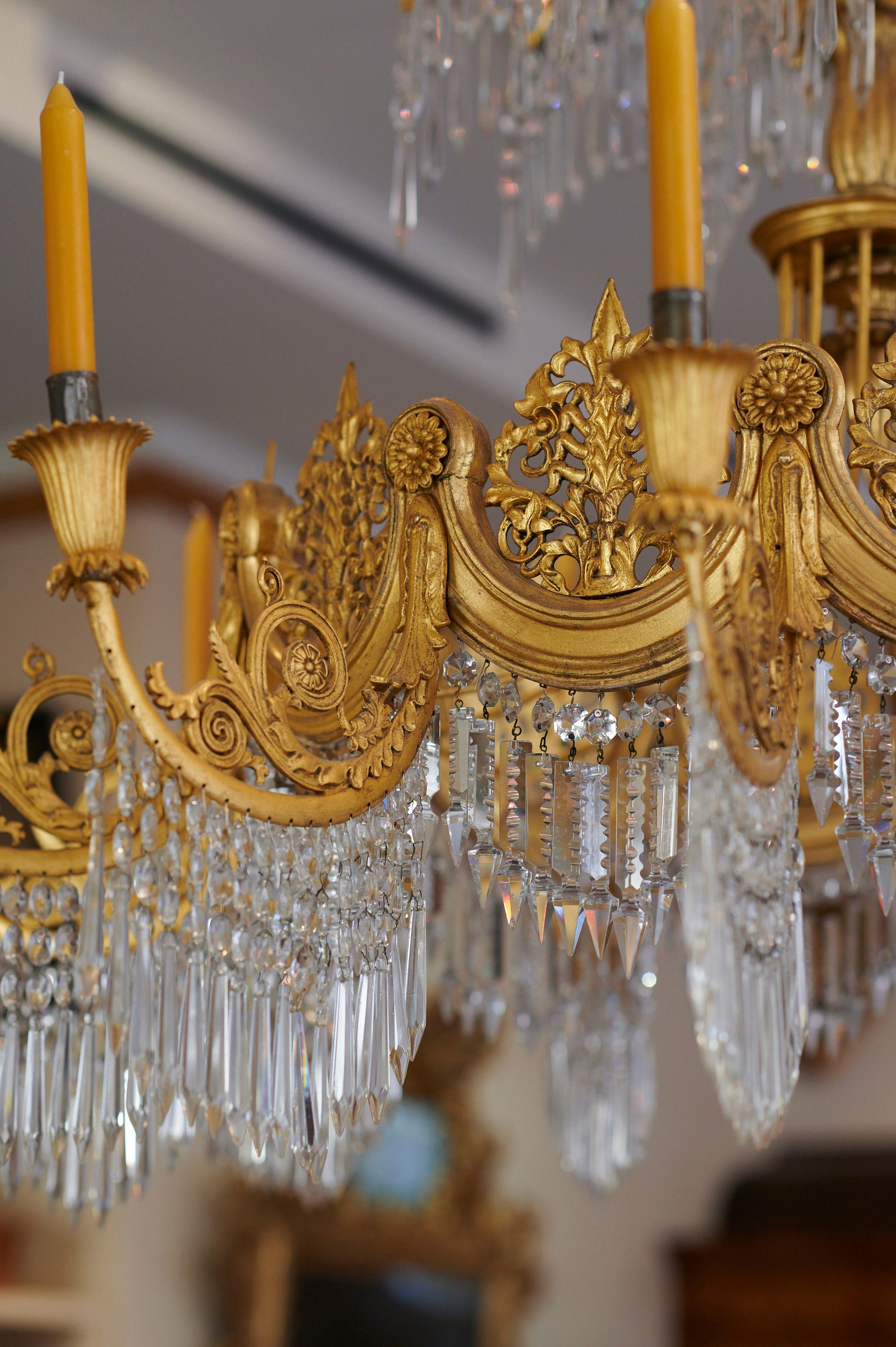 Bronze Chandelier, Karl Friedrich Schinkel, Germany, 1835 For Sale