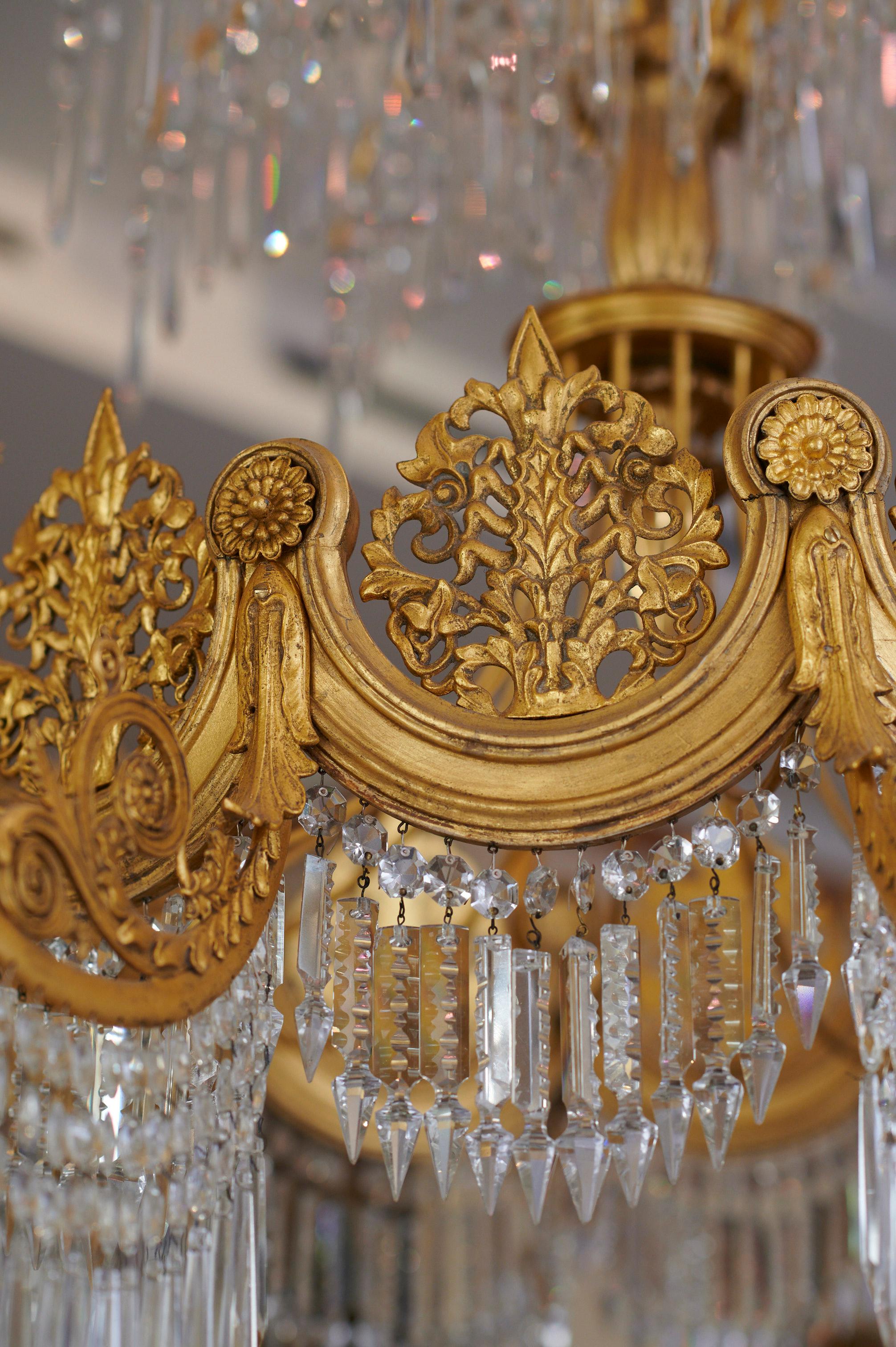 Chandelier, Karl Friedrich Schinkel, Germany, 1835 For Sale 1