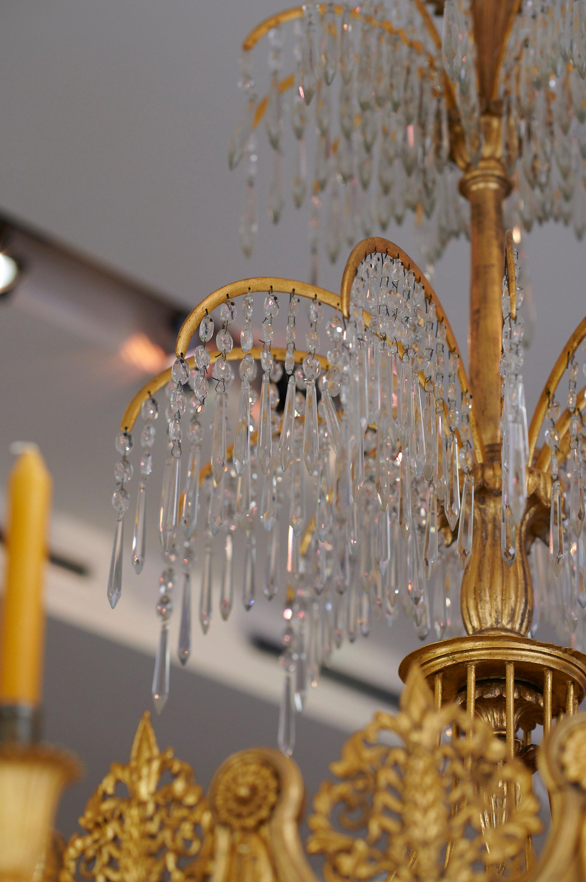 Chandelier, Karl Friedrich Schinkel, Germany, 1835 For Sale 2