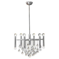 Retro Chandelier Lamp by Angelo Gaetano Sciolari, 1960s