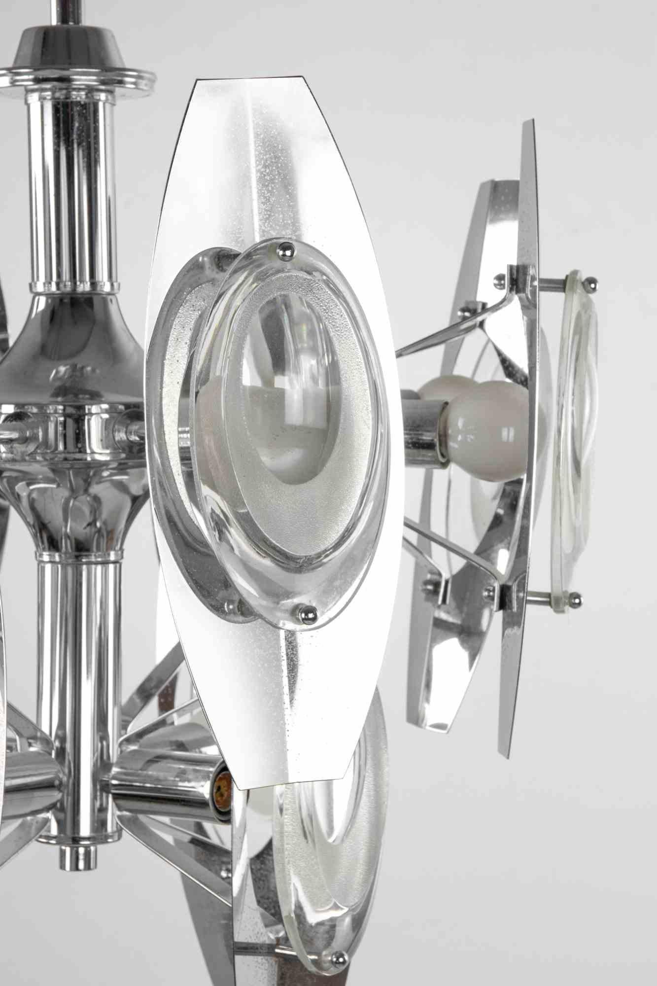 Europeo Lampada lampadario per Stilkronen di Oscar Torlasco, anni '60 in vendita