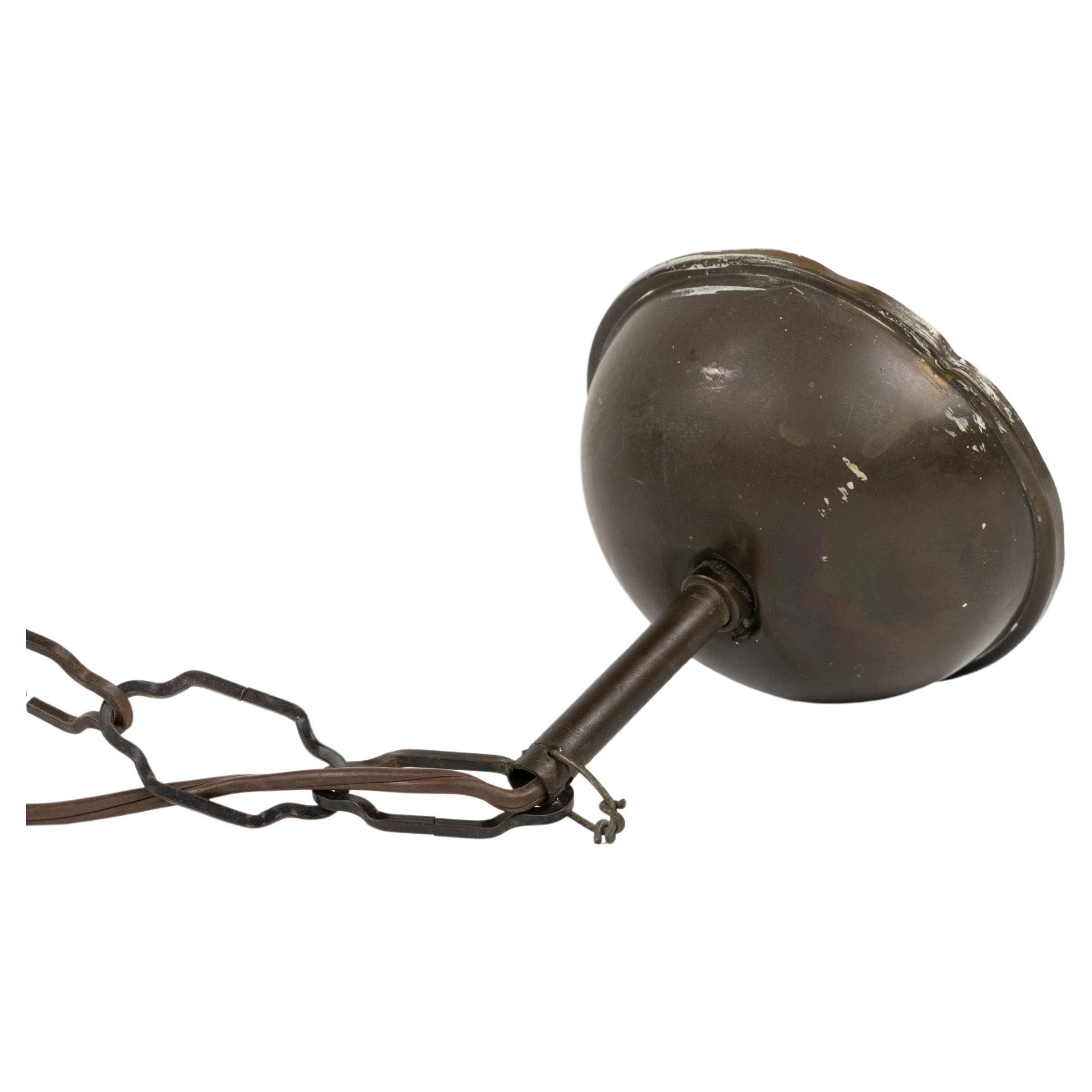 Lanterne en laiton et verre biseauté style Adolf Loos, Italie années 1950 en vente 2