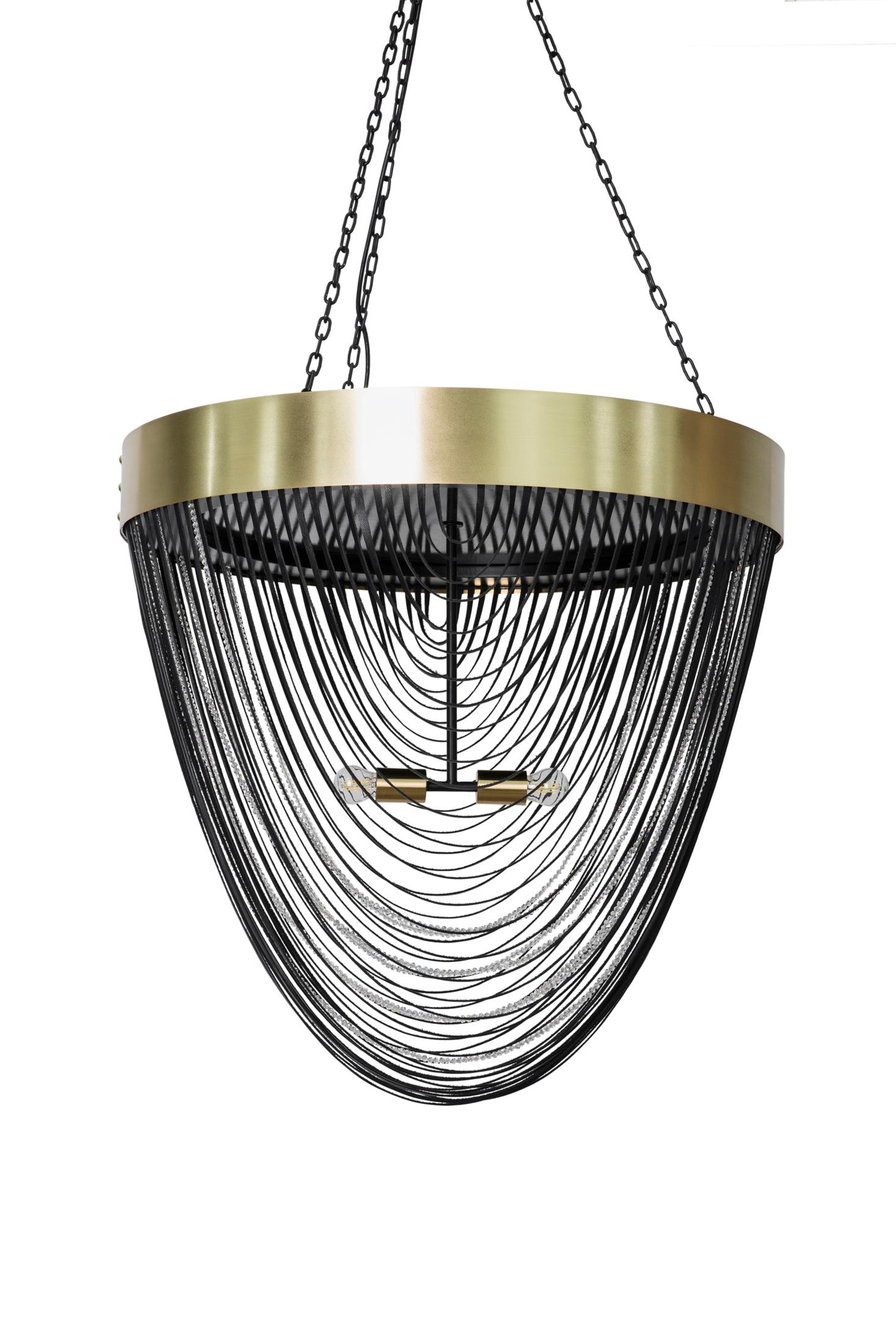 Sudafricano Lampadario-Pelle-Romantico in vendita