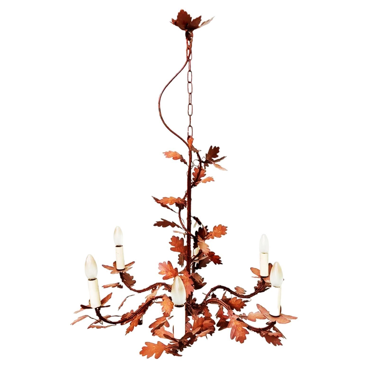 Chandelier Leaves , France 20th Century For Sale