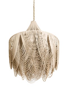 Chandelier, Medium-Short Whisper in Cream-Stone Leather
