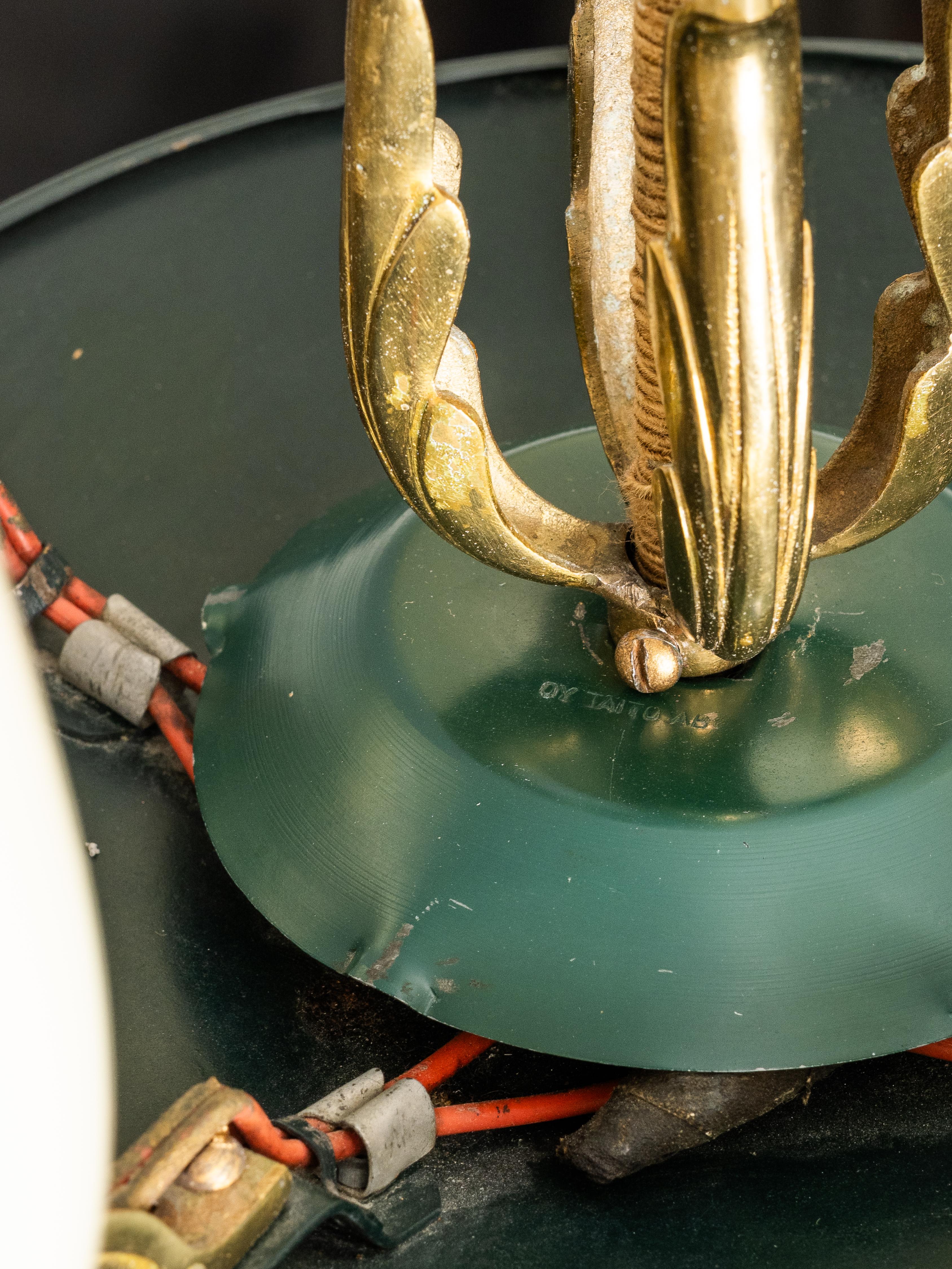 Lampadario Model 1374/5 di Paavo Tynell per Taito Oy, Finlandia, 1930 in vendita 4