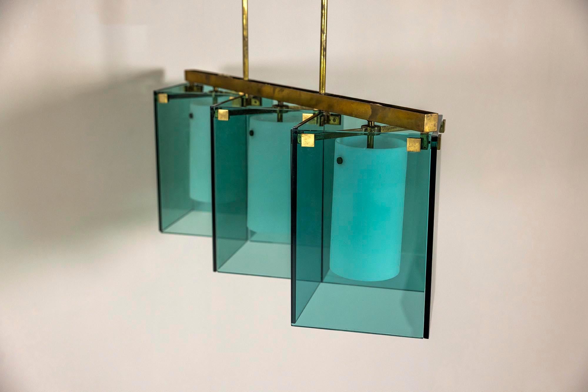 Lustre Modèle 2128 de Max Ingrand pour Fontana Arte, Italie 1964 en vente 3