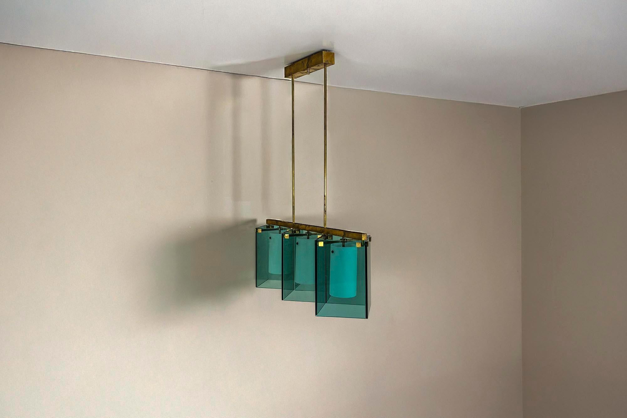 Lustre Modèle 2128 de Max Ingrand pour Fontana Arte, Italie 1964 en vente 1
