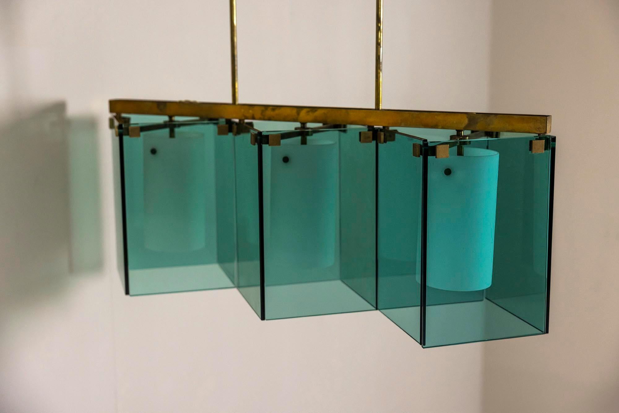 Lustre Modèle 2128 de Max Ingrand pour Fontana Arte, Italie 1964 en vente 2