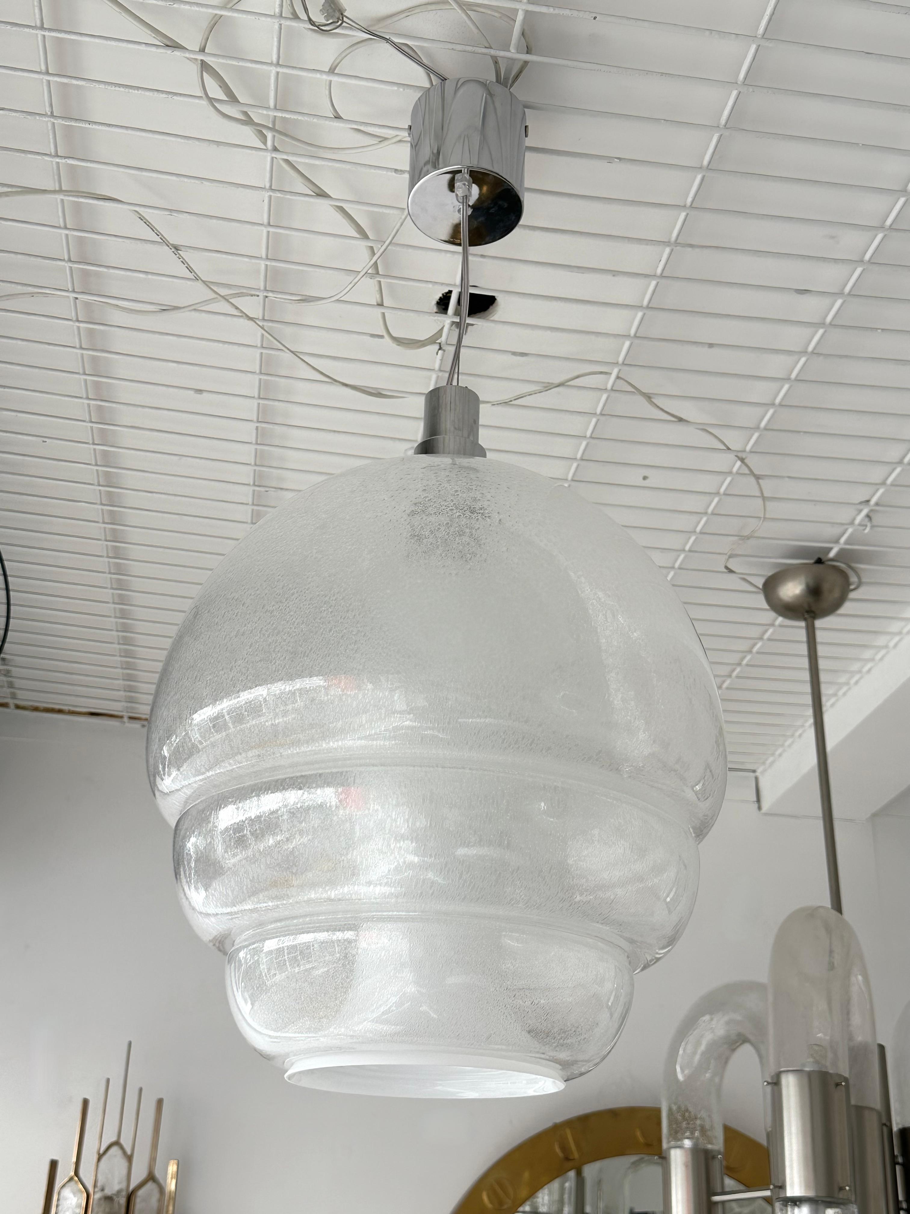 Chandelier Murano Glass LS134 by Carlo Nason for Mazzega, Italy, 1970s In Good Condition For Sale In SAINT-OUEN, FR