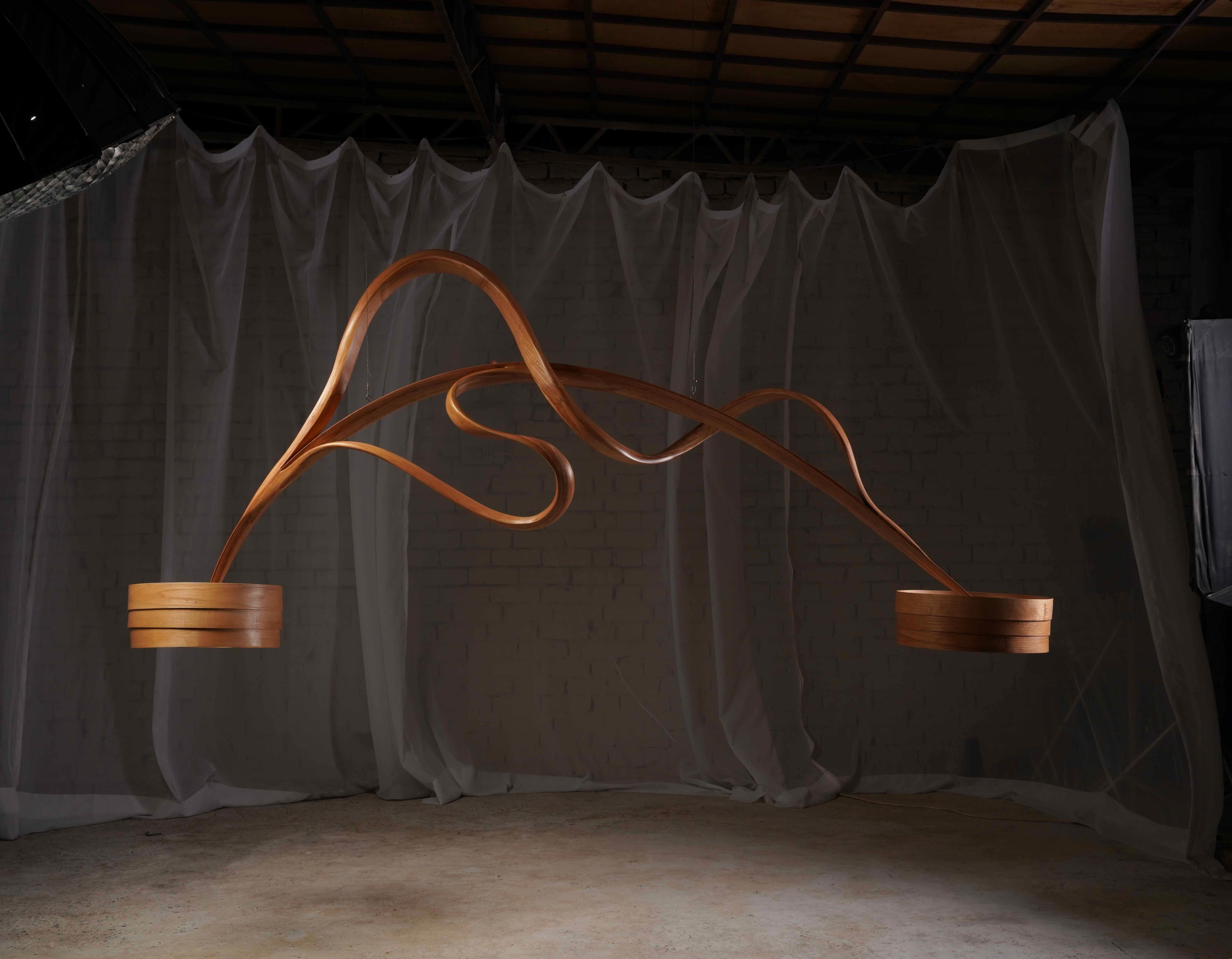 Organic Modern Chandelier No. 1 - Fluentum Series For Sale