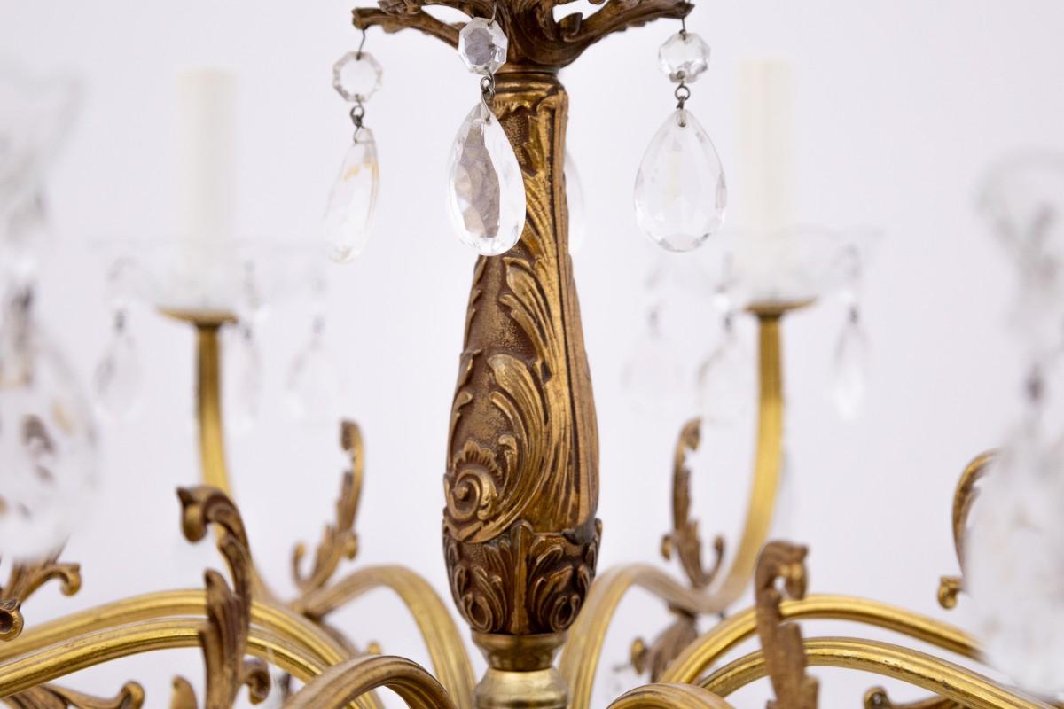 Mid-20th Century Chandelier, Northern Europe, mid 20th century. For Sale