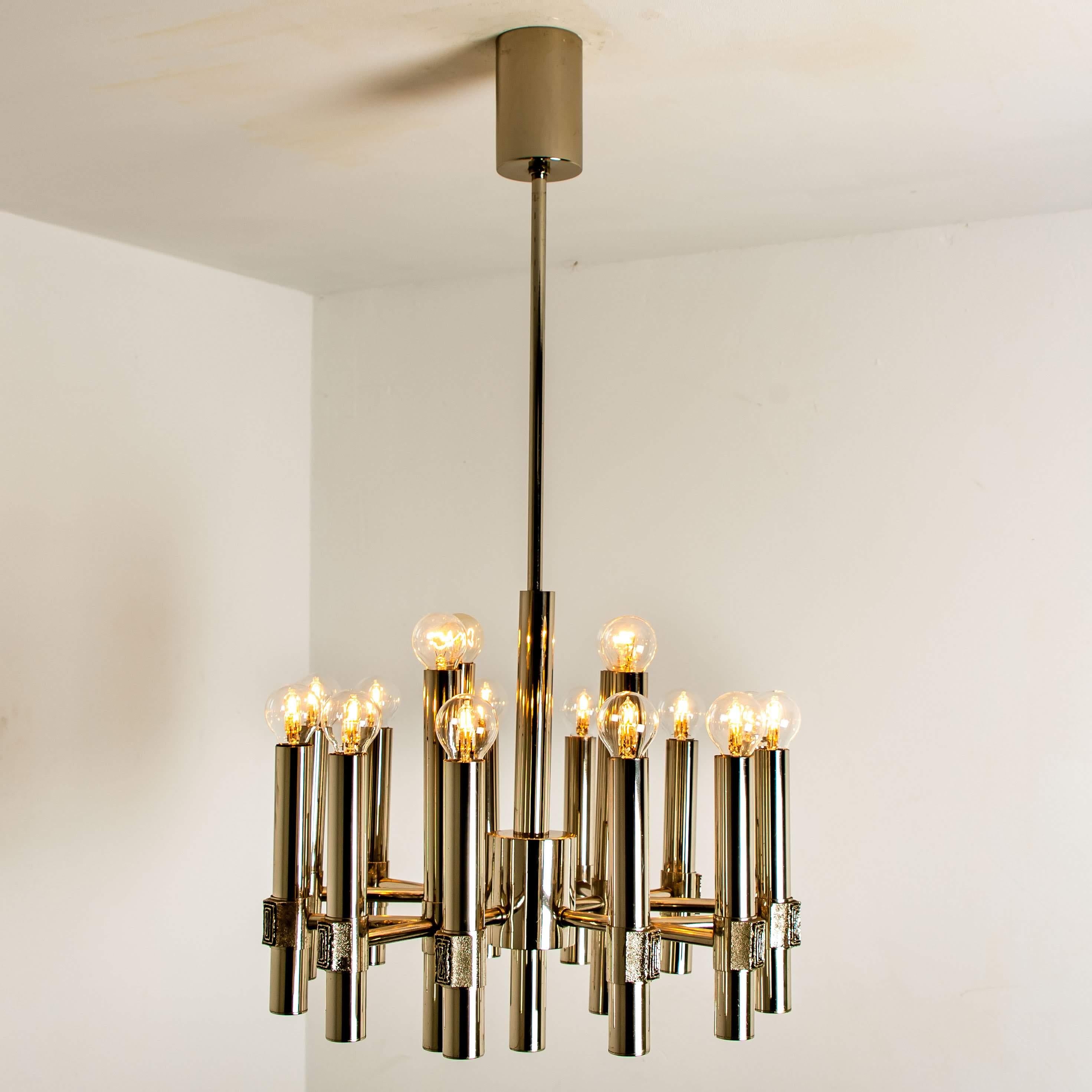 Chandelier or Sputnik by Angelo Brotto for Esperia Italia For Sale 5