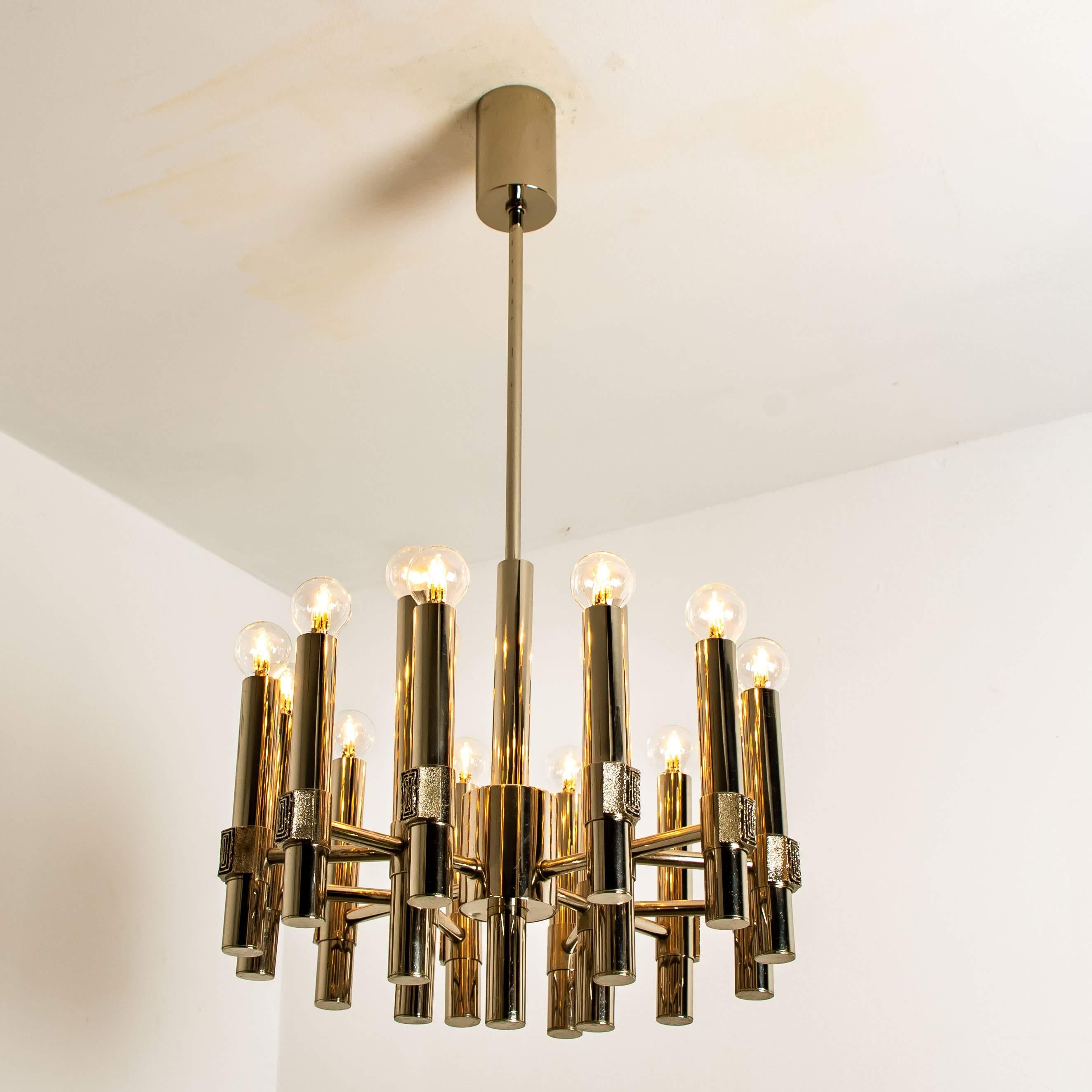 Chandelier or Sputnik by Angelo Brotto for Esperia Italia For Sale 6