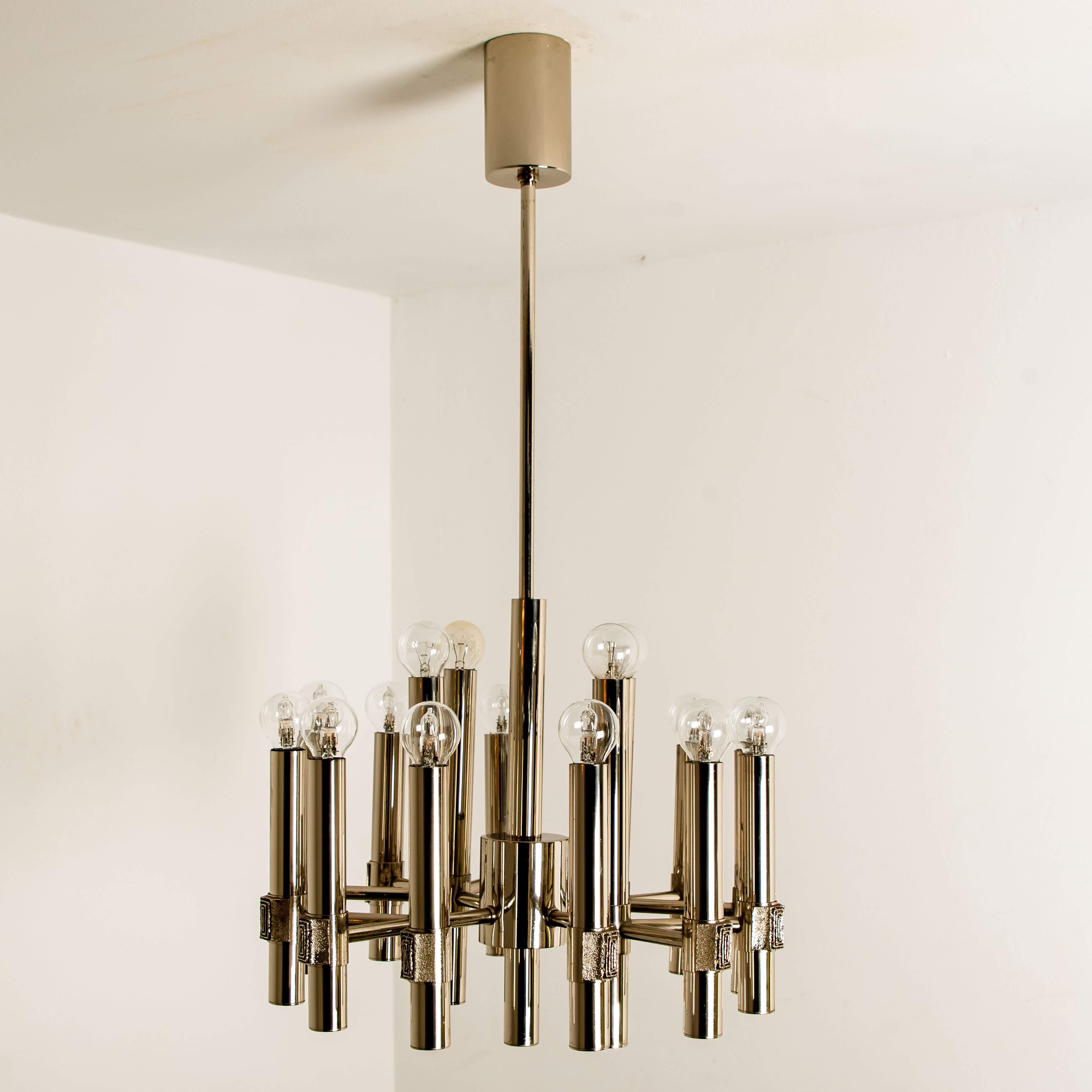 Chandelier or Sputnik by Angelo Brotto for Esperia Italia For Sale 7