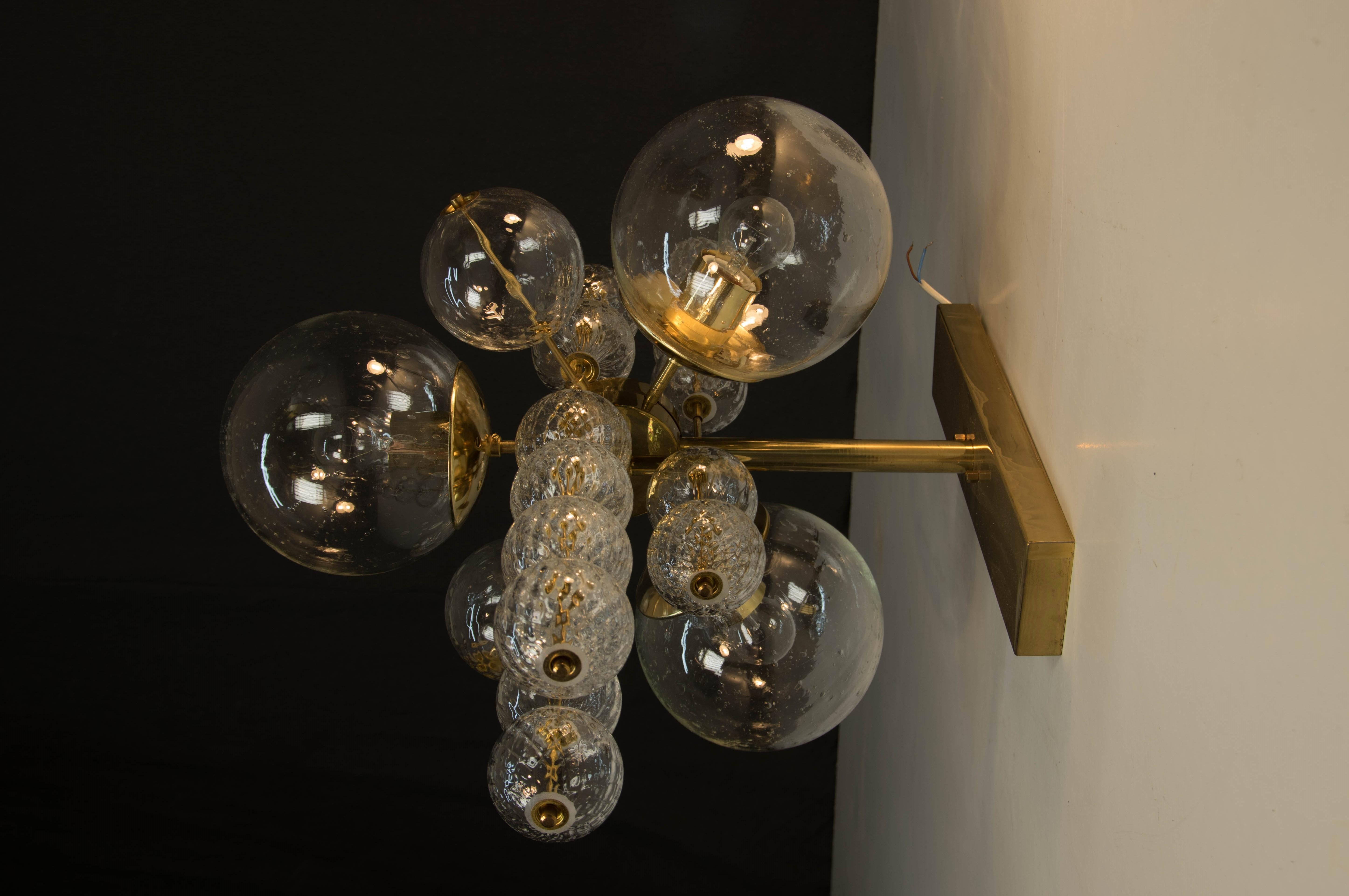 Chandelier or Wall Lamp by Kamenicky Senov, 1960s, Up to Four Items In Good Condition In Praha, CZ