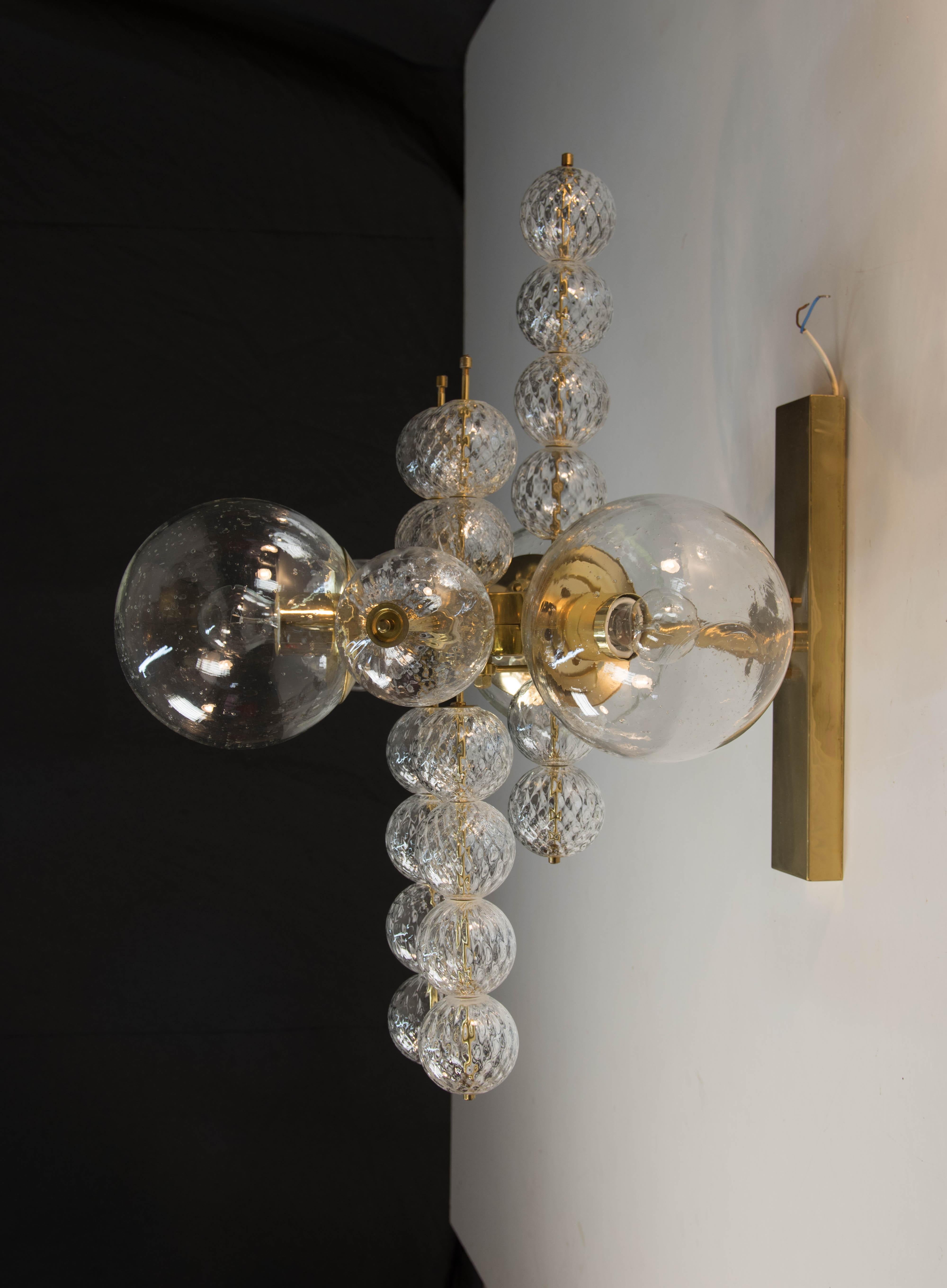 Mid-20th Century Chandelier or Wall Lamp by Kamenicky Senov, 1960s, Up to Four Items