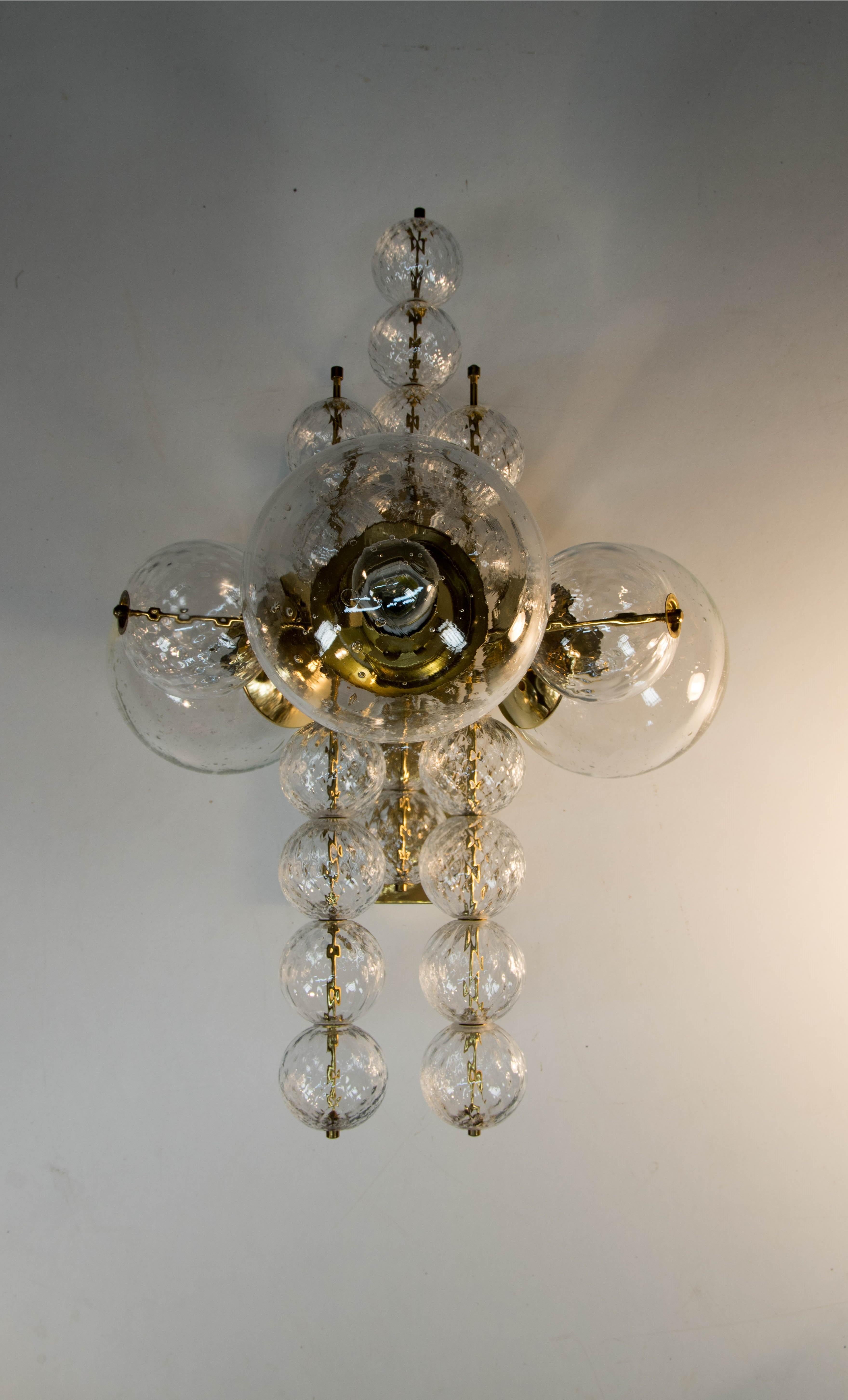 Mid-20th Century Chandelier or Wall Lamp by Kamenicky Senov, 1960s, Up to Five Items