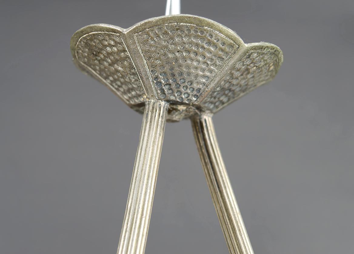 Lampadario / Lampada a sospensione / Apparecchio a ciotola di Noverdy, Art Deco, Francia, anni '30 in vendita 5