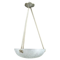 Kronleuchter / Hängeleuchte / Schalenleuchte von Noverdy, Art Deco, Frankreich, 1930er Jahre
