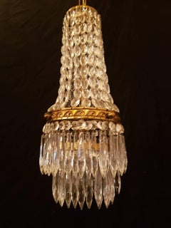 Chandelier Sac a Perle, Empire Style