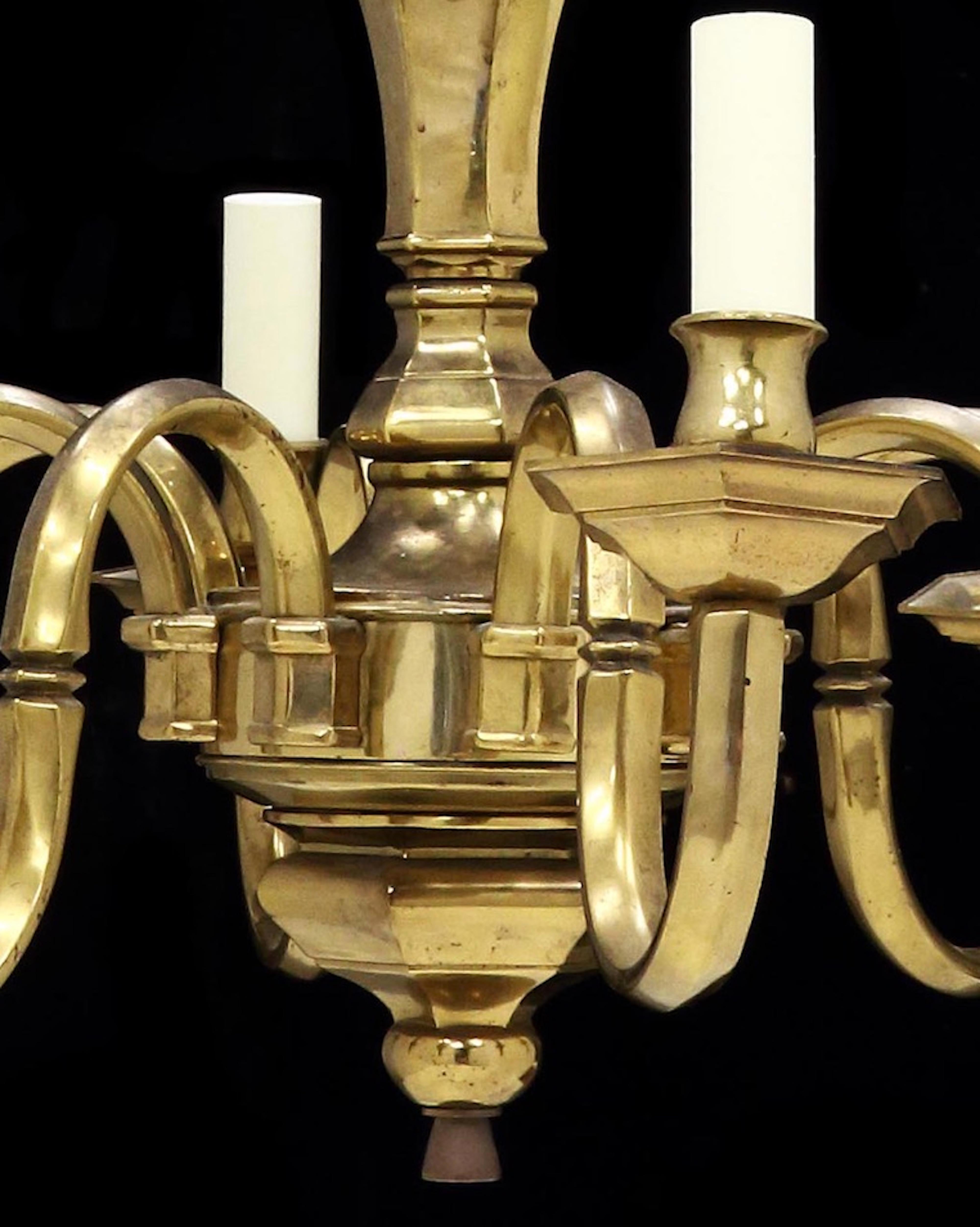 Chandelier, Set, Three, Brass, 19th Century, English Victorian, Antiquarian 2
