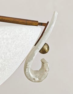 Lampadario a Sospensione in Vetro di Murano in Metallo Mid-Century Modern Italy 1980s