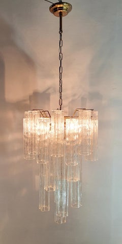 Chandelier "Tronchi" by Toni Zuccheri for Venini, 1960s