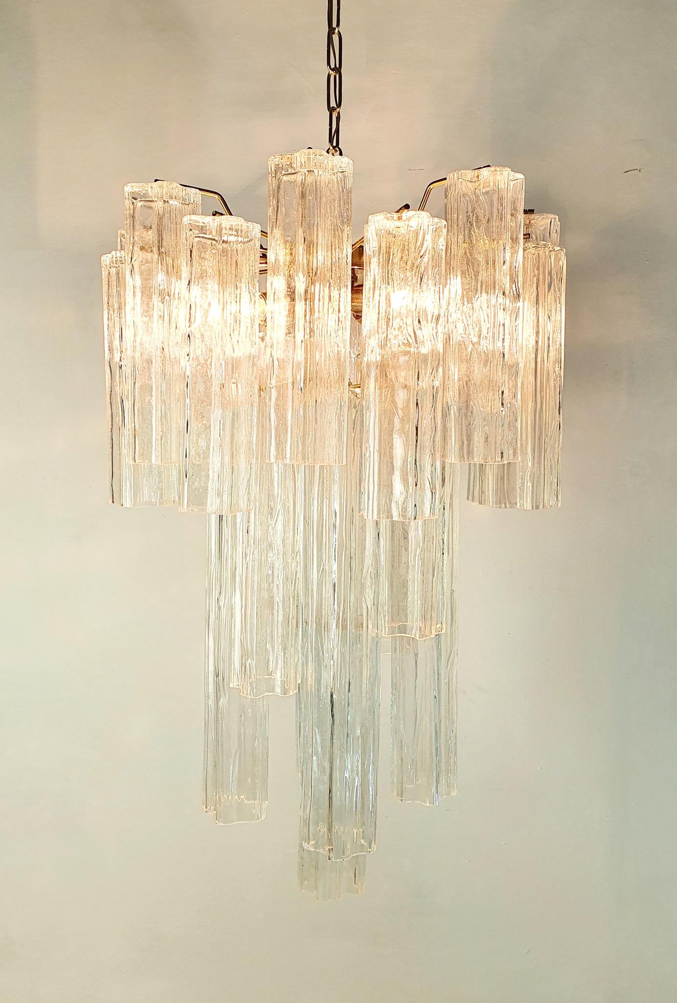 lampadario venini anni '60 70