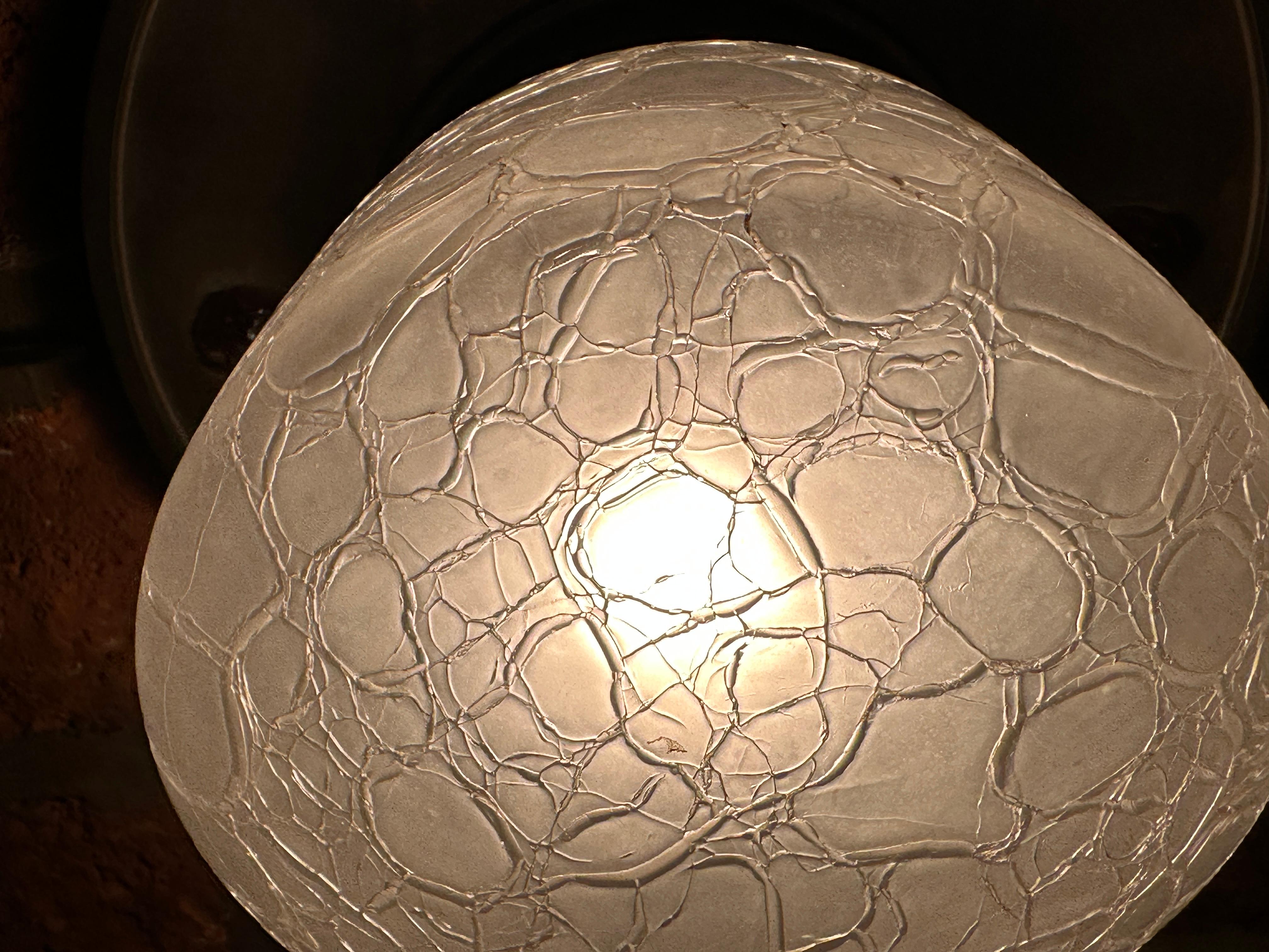 Kronleuchter, Wiener Sezession, 1900,  Bronze und Glas im Angebot 8