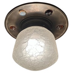 Lustre de la Sécession viennoise, 1900  Bronze et verre