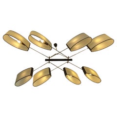 Chandelier with 8 Lights, Maison Lunel, circa 1950 Chandelier with 8 Lights, Maison Lunel, circa 1950
