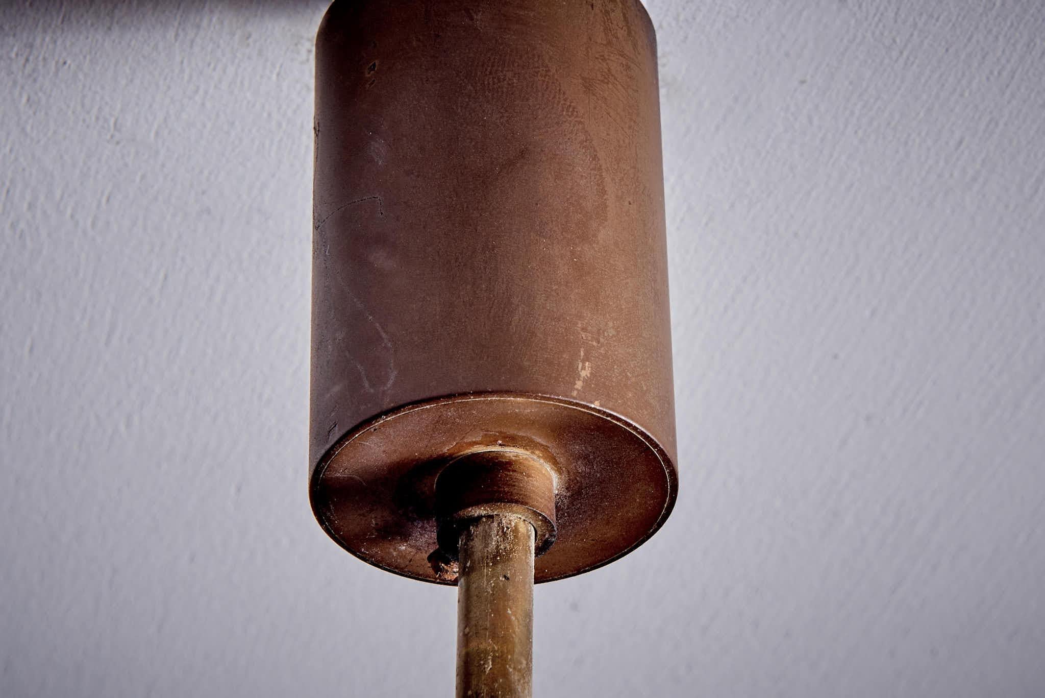 Lampadario con diffusore in vetro soffiato di Paolo Caliari, per Paolo Venini in vendita 4
