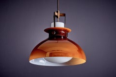 Kronleuchter mit einem Diffusor aus geblasenem Glas von Paolo Caliari, für Venini