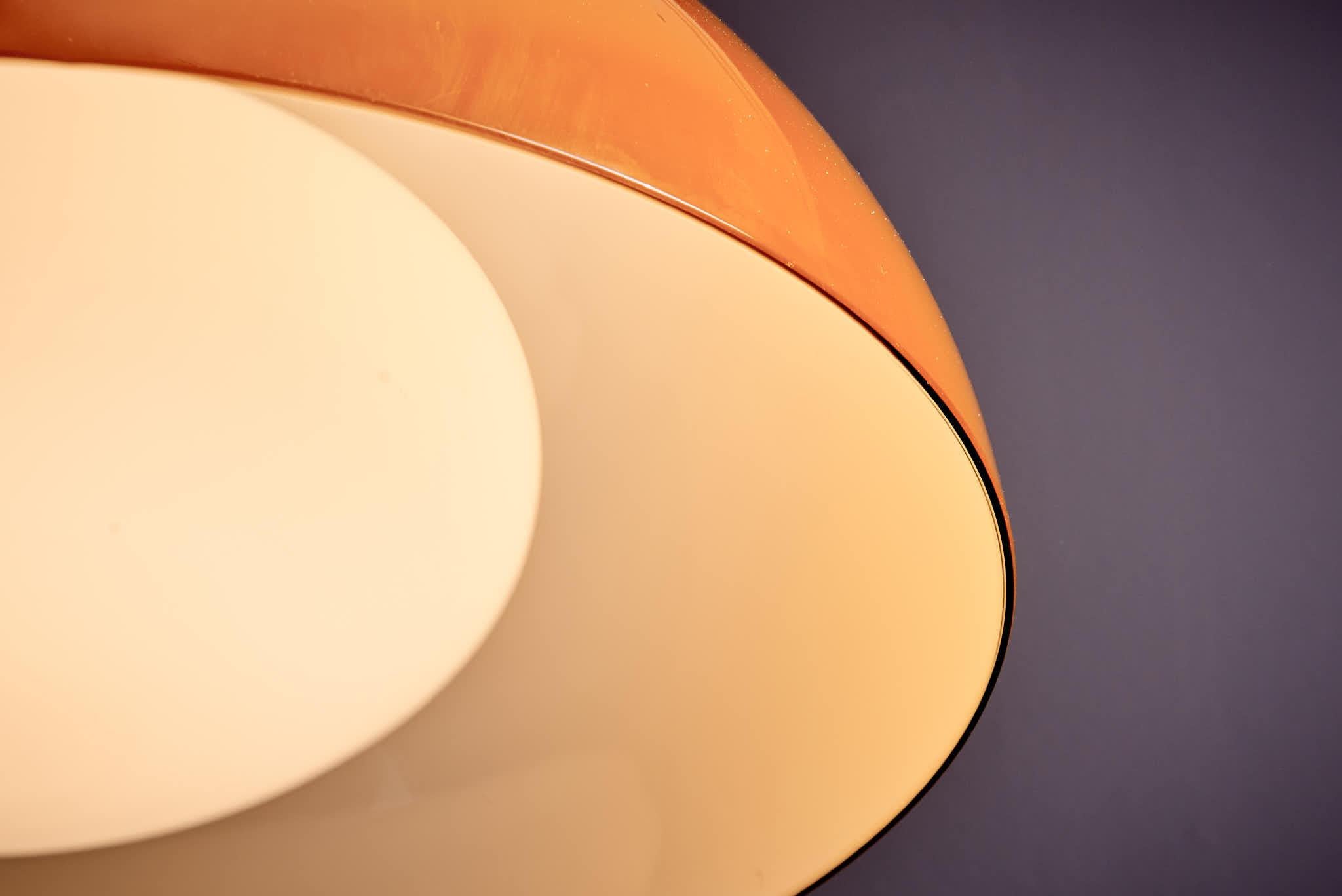 Lampadario con diffusore in vetro soffiato di Paolo Caliari, per Paolo Venini In condizioni buone in vendita a Berlin, DE