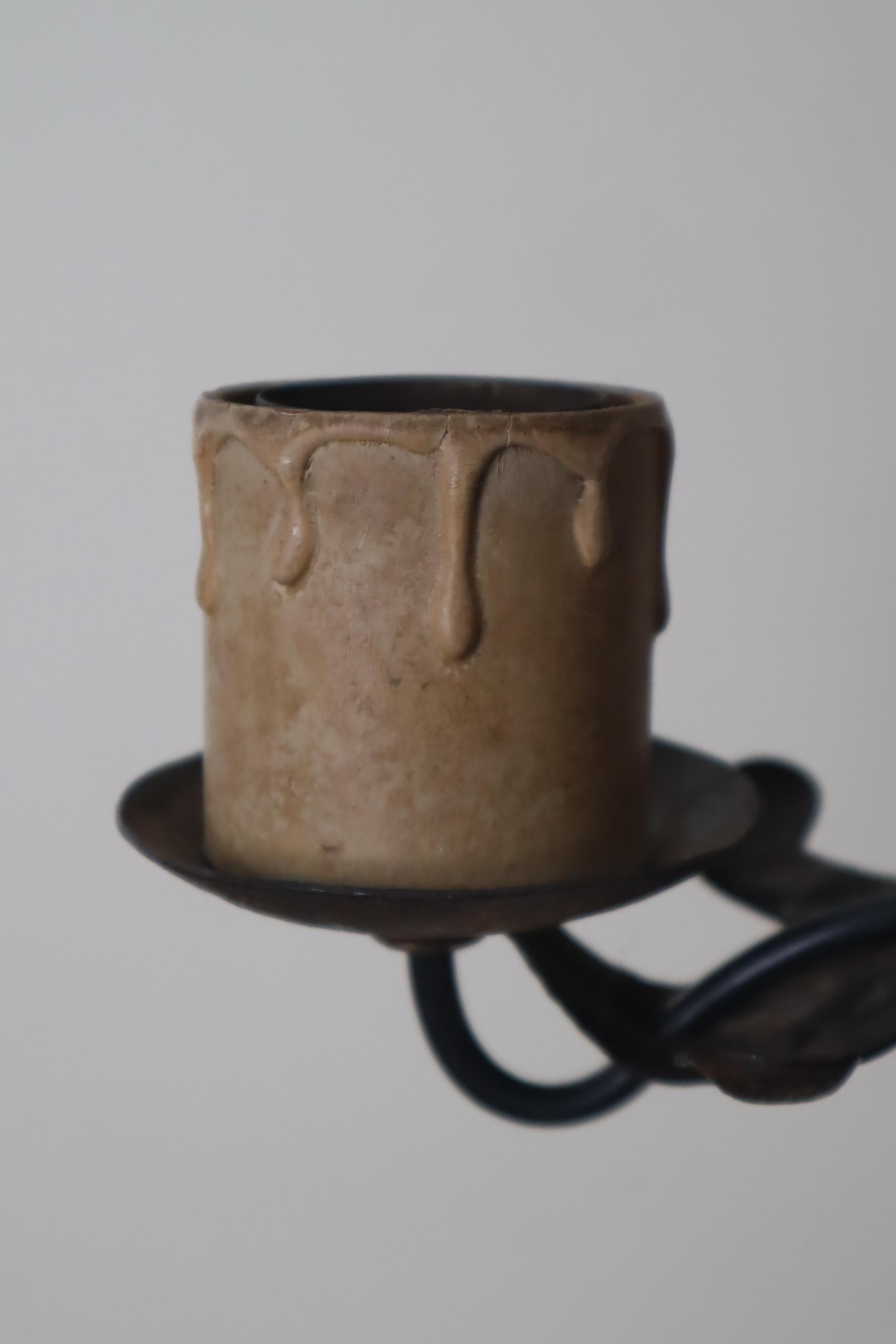 Chandelier With a Spanish Wooden Galleon Sailing Ship, 1940s For Sale 2