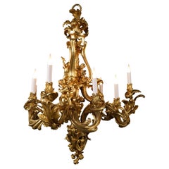 Chandelier with Cupids, attributed to F. Linke, France, Circa 1880