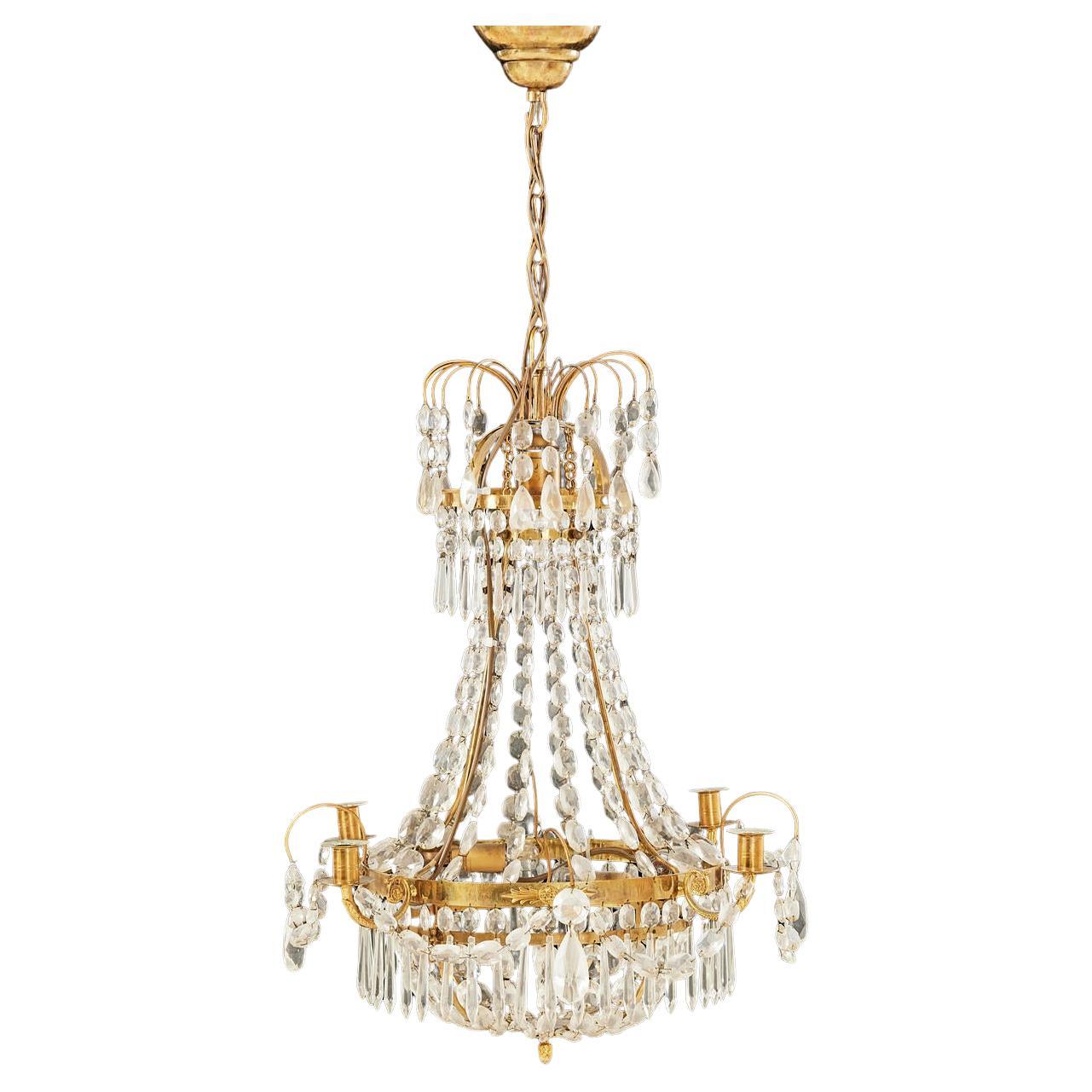 Lustre avec quatre bougeoirs