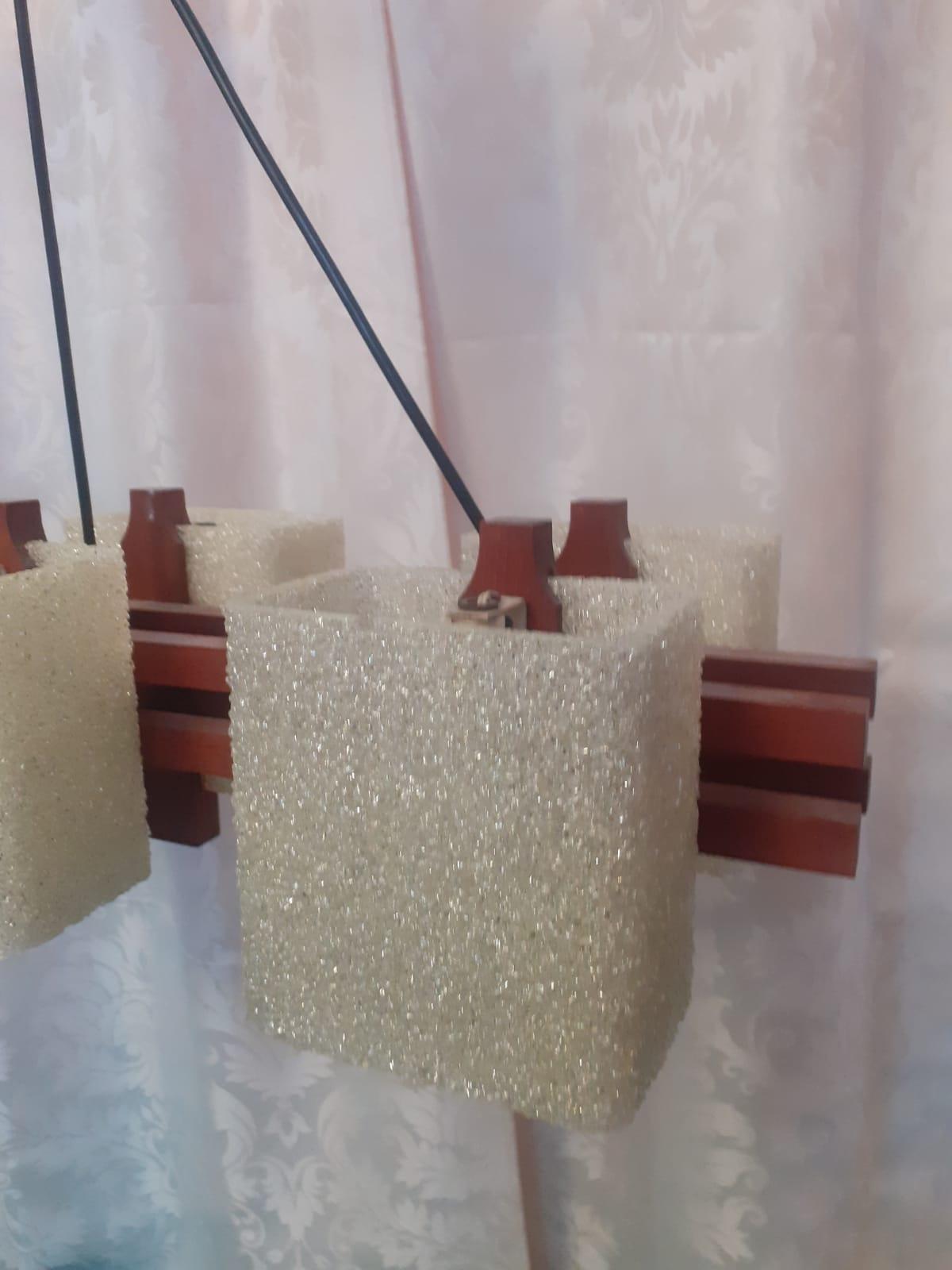 Araña de madera y metacrilato de ARLUS Moderno en venta