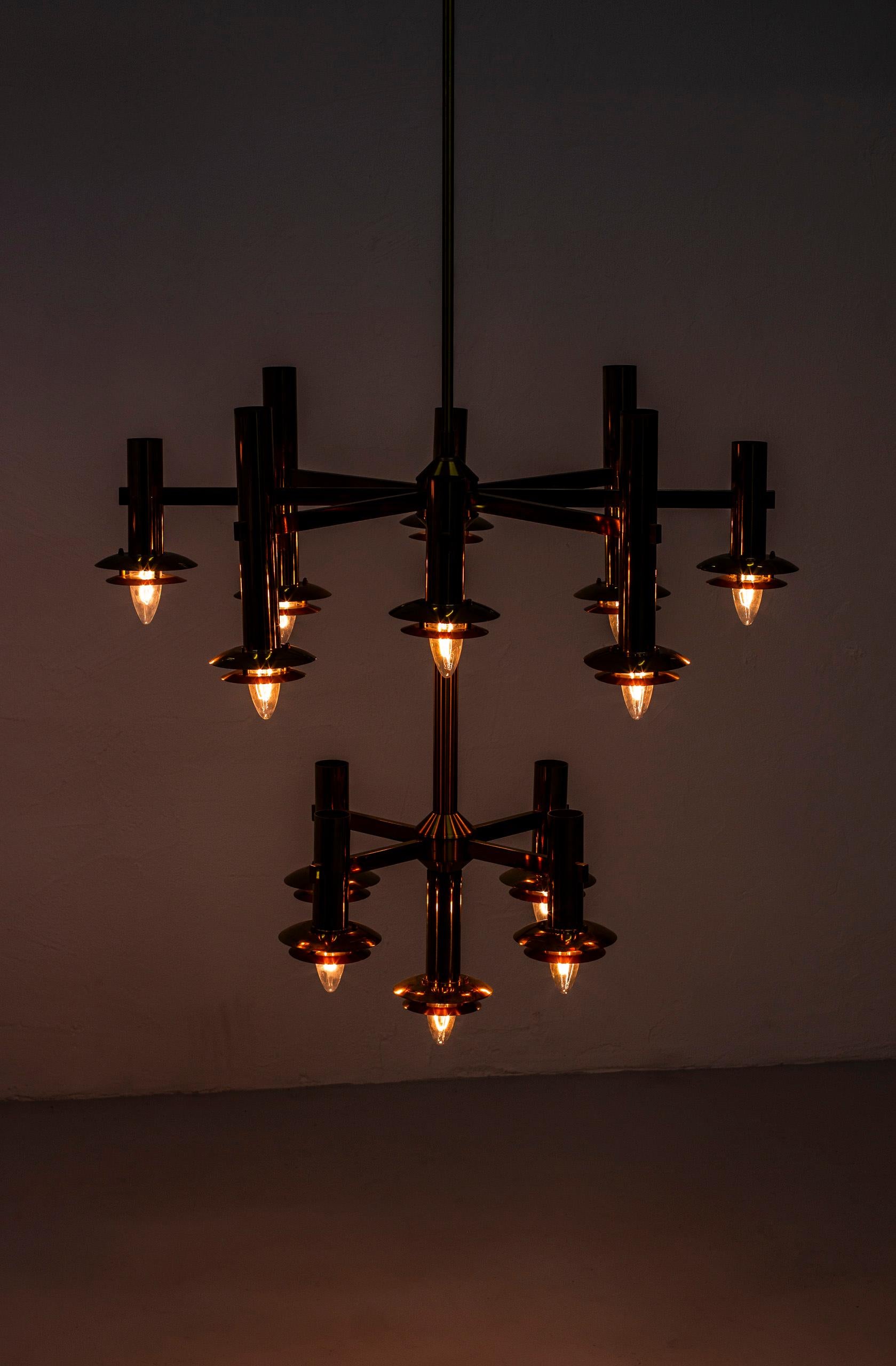 Chandeliers by Holger Johansson for Westal, Sweden, Five Available For Sale 4