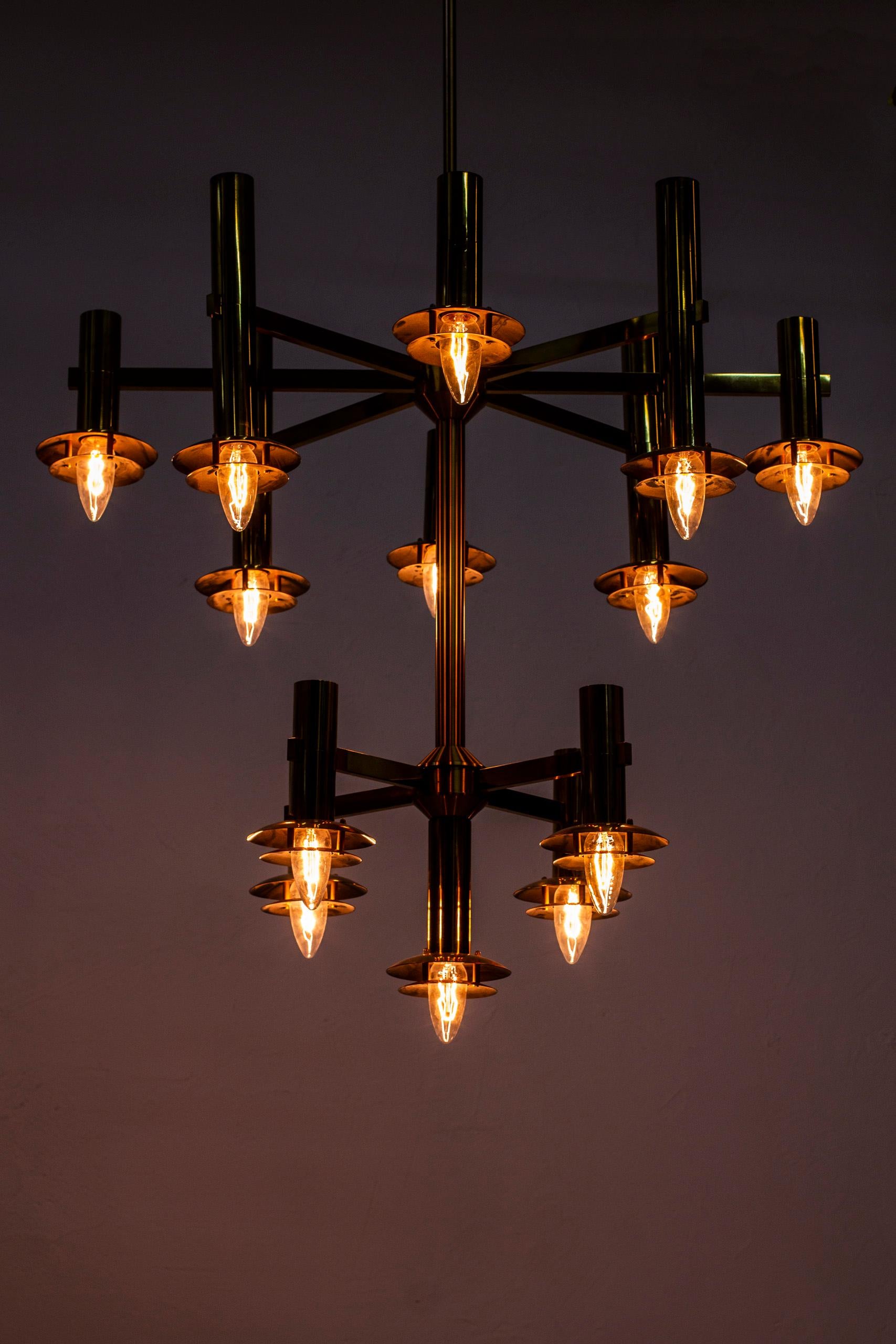 Chandeliers by Holger Johansson for Westal, Sweden, Five Available For Sale 1