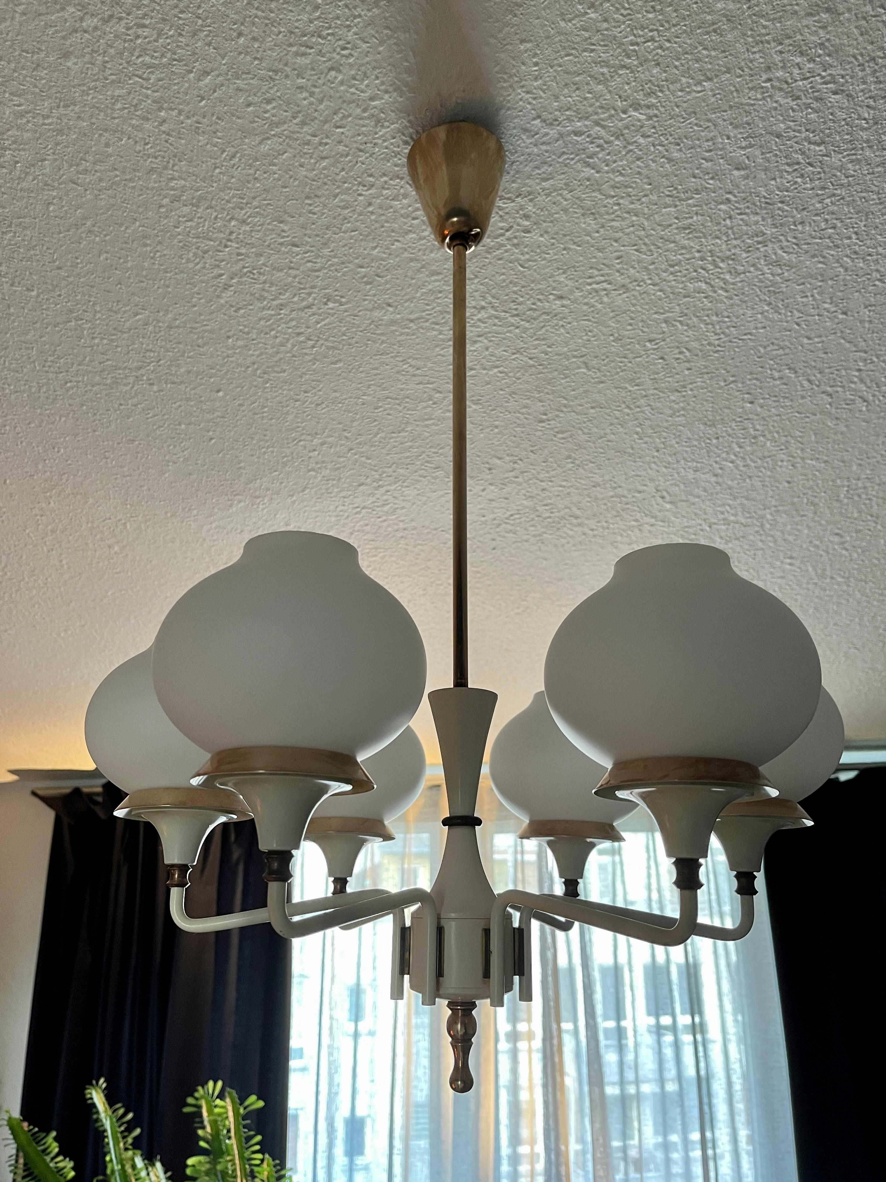 Mid-Century Modern Chandeliers by Kaiser Leuchten For Sale
