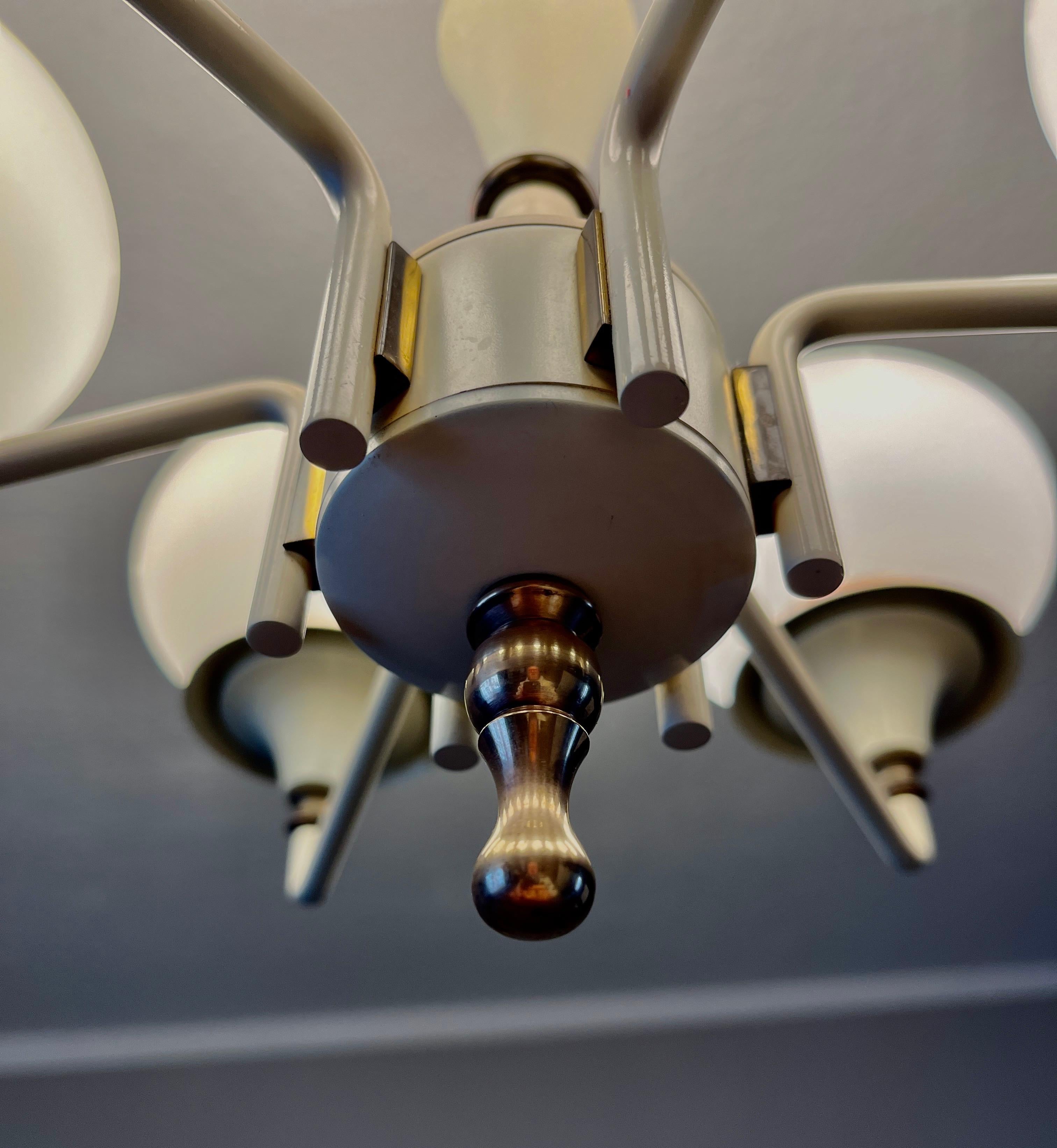 Metal Chandeliers by Kaiser Leuchten For Sale